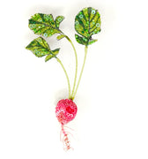 Red Radish Brooch