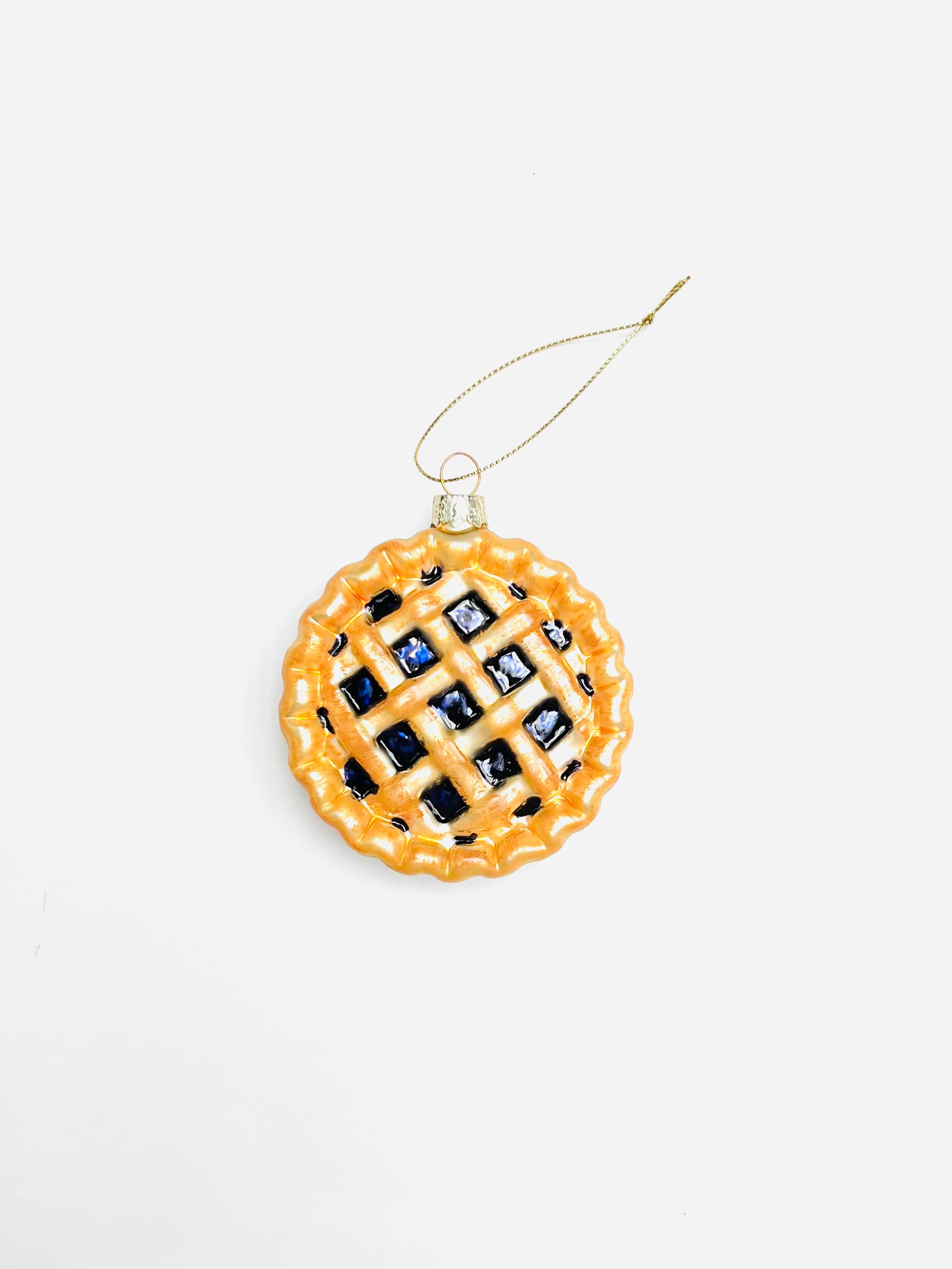 Blueberry Latice Pie Ornament