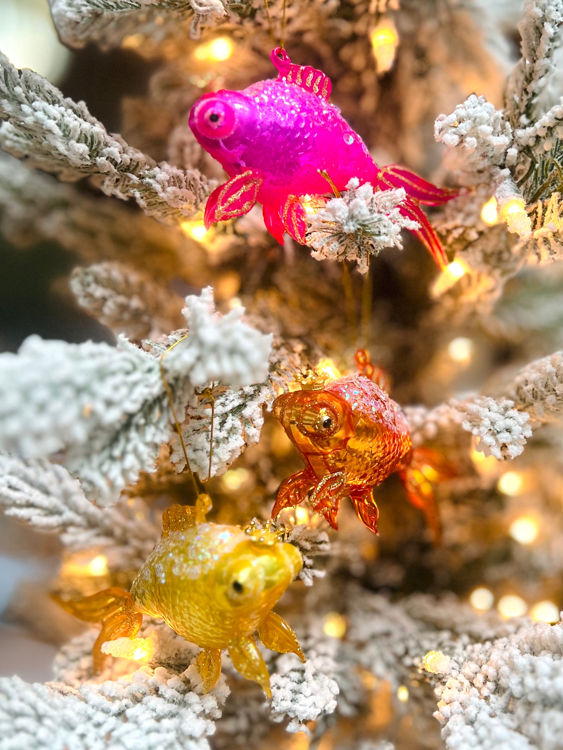 Fanciful Gold Fish Ornament
