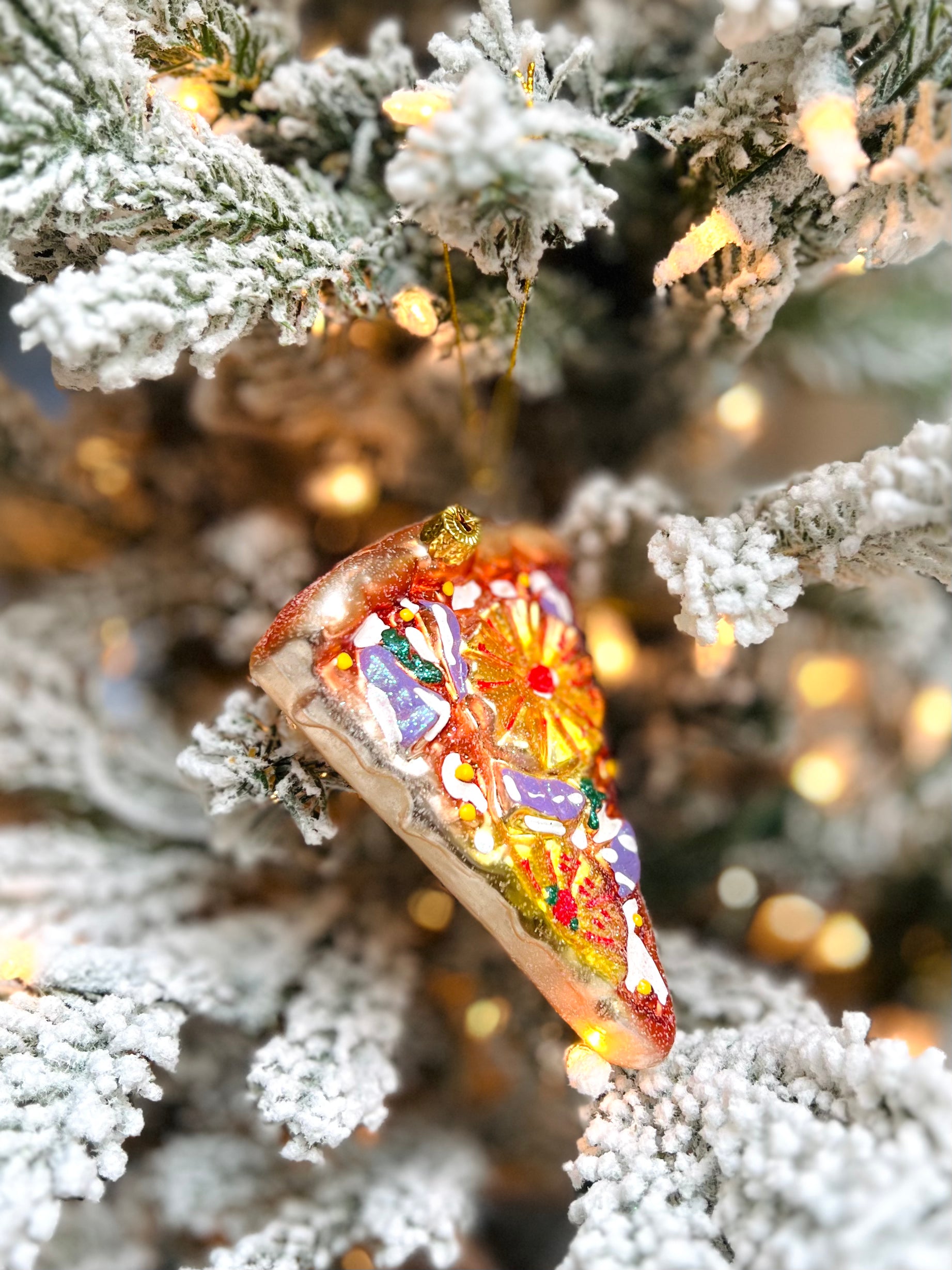 Pineapple Pizza Slice Ornament