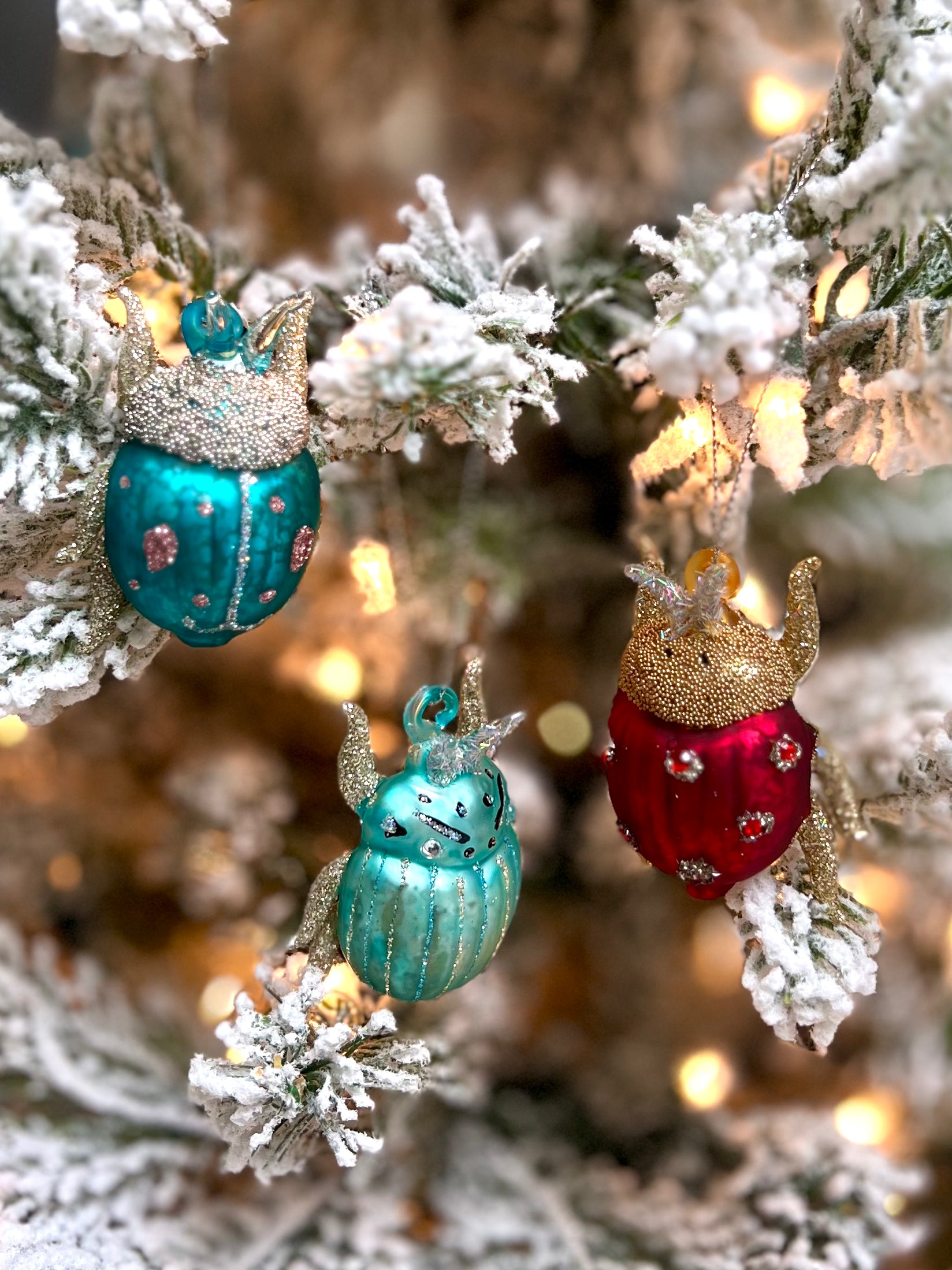 Small Pastel Beetle Ornament