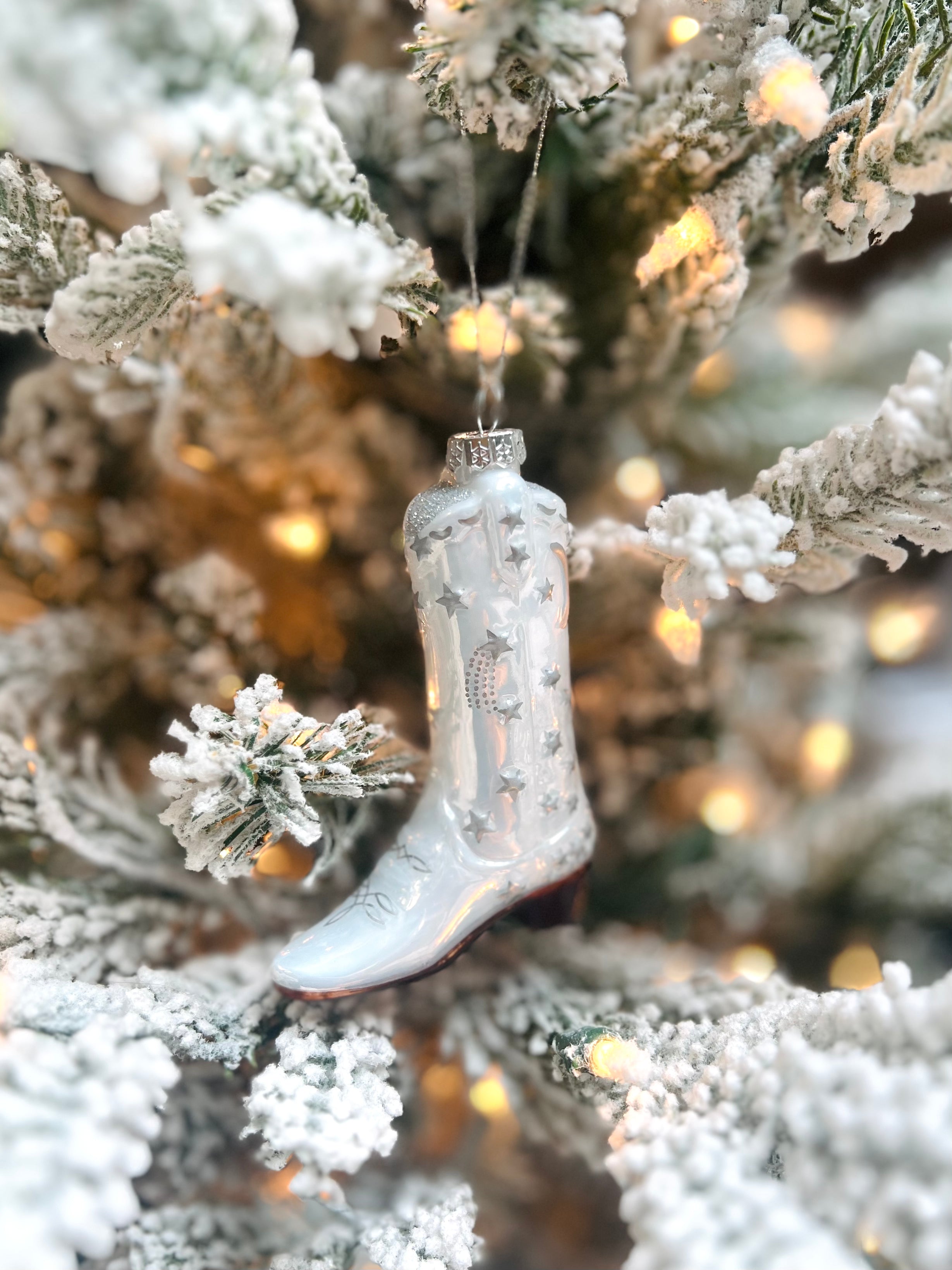 Cosmic Cowboy Boot Ornament