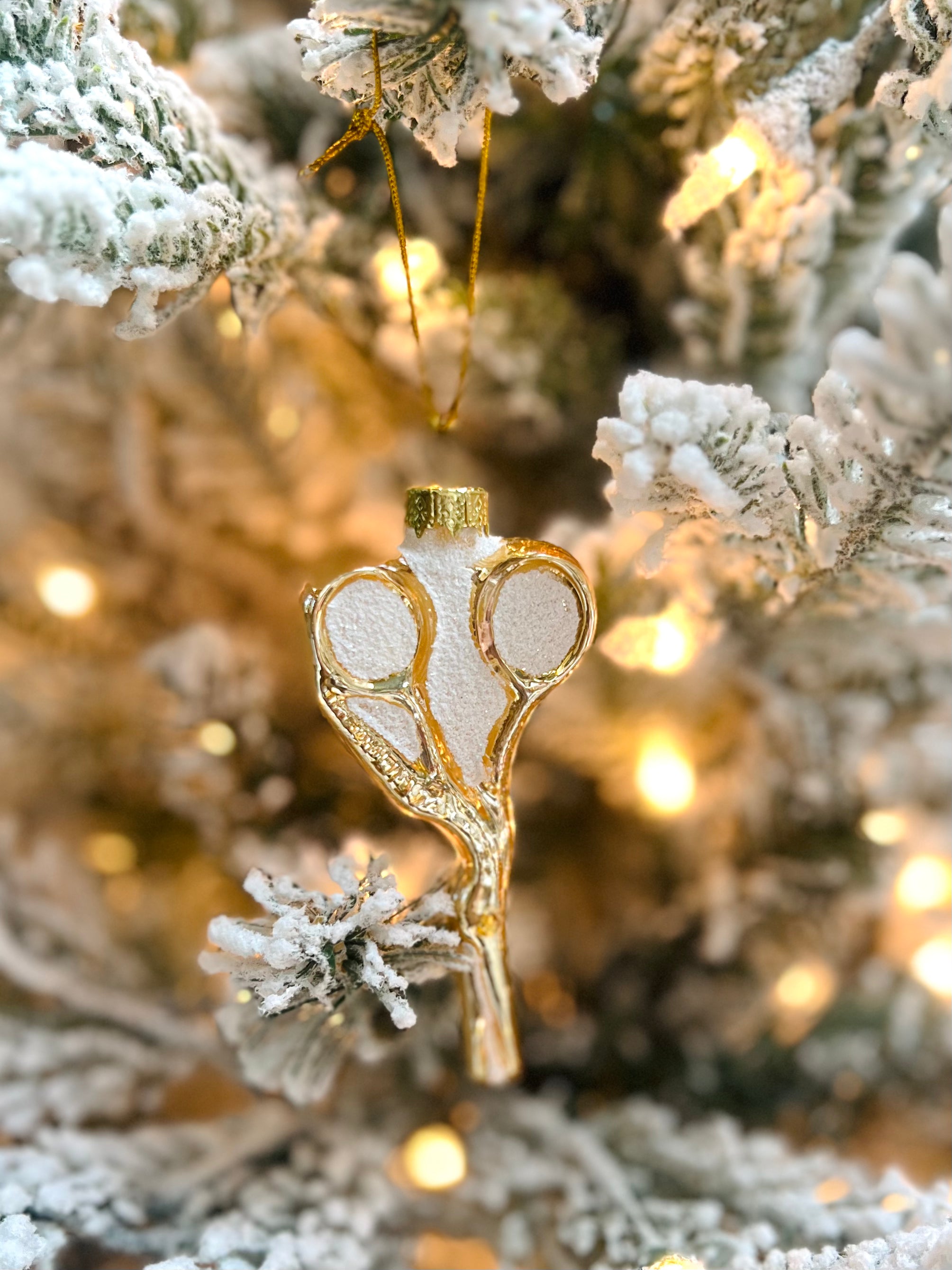 Crane Sewing Scissors Ornament