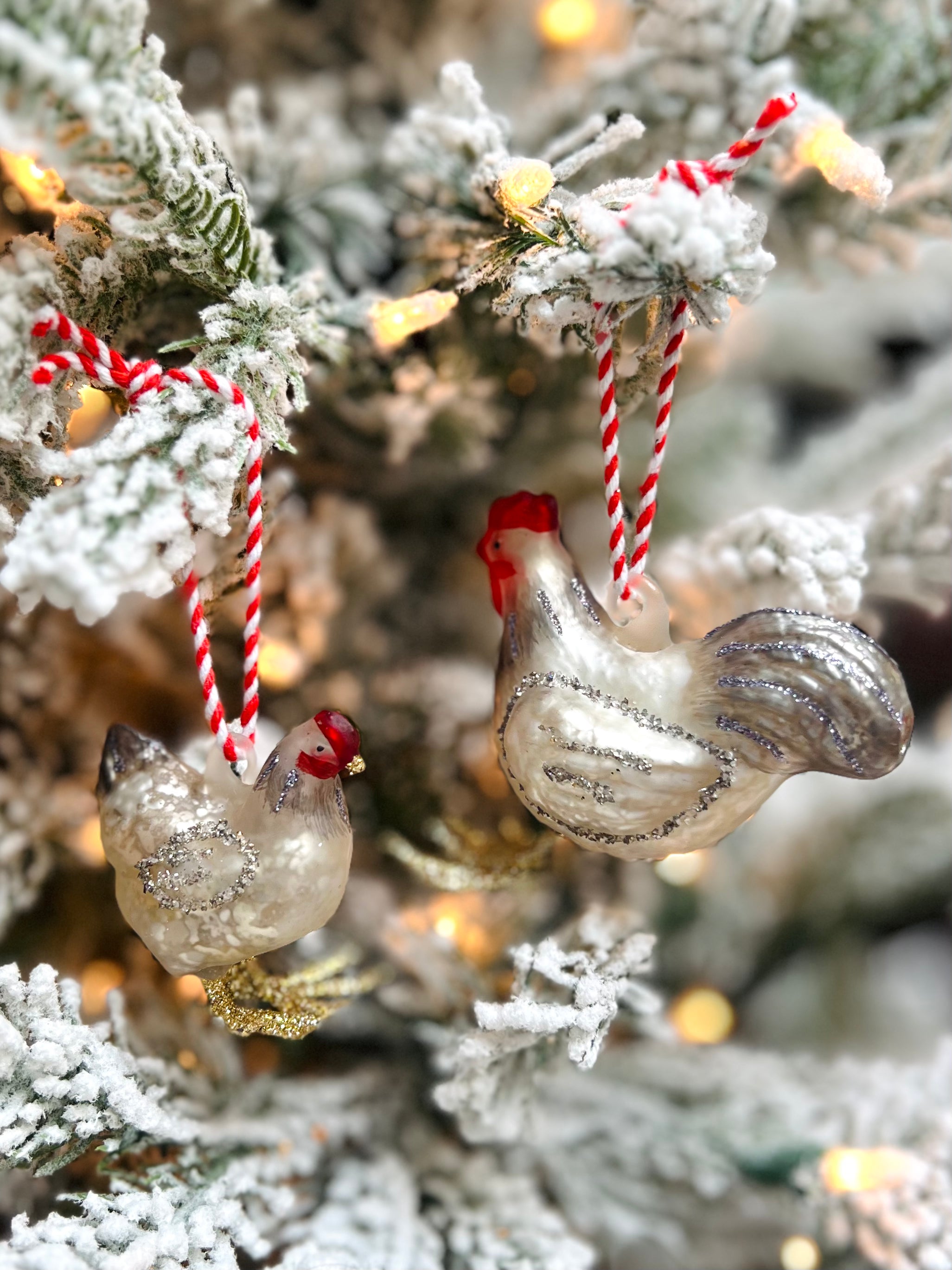 Farmhouse Rooster and Hen