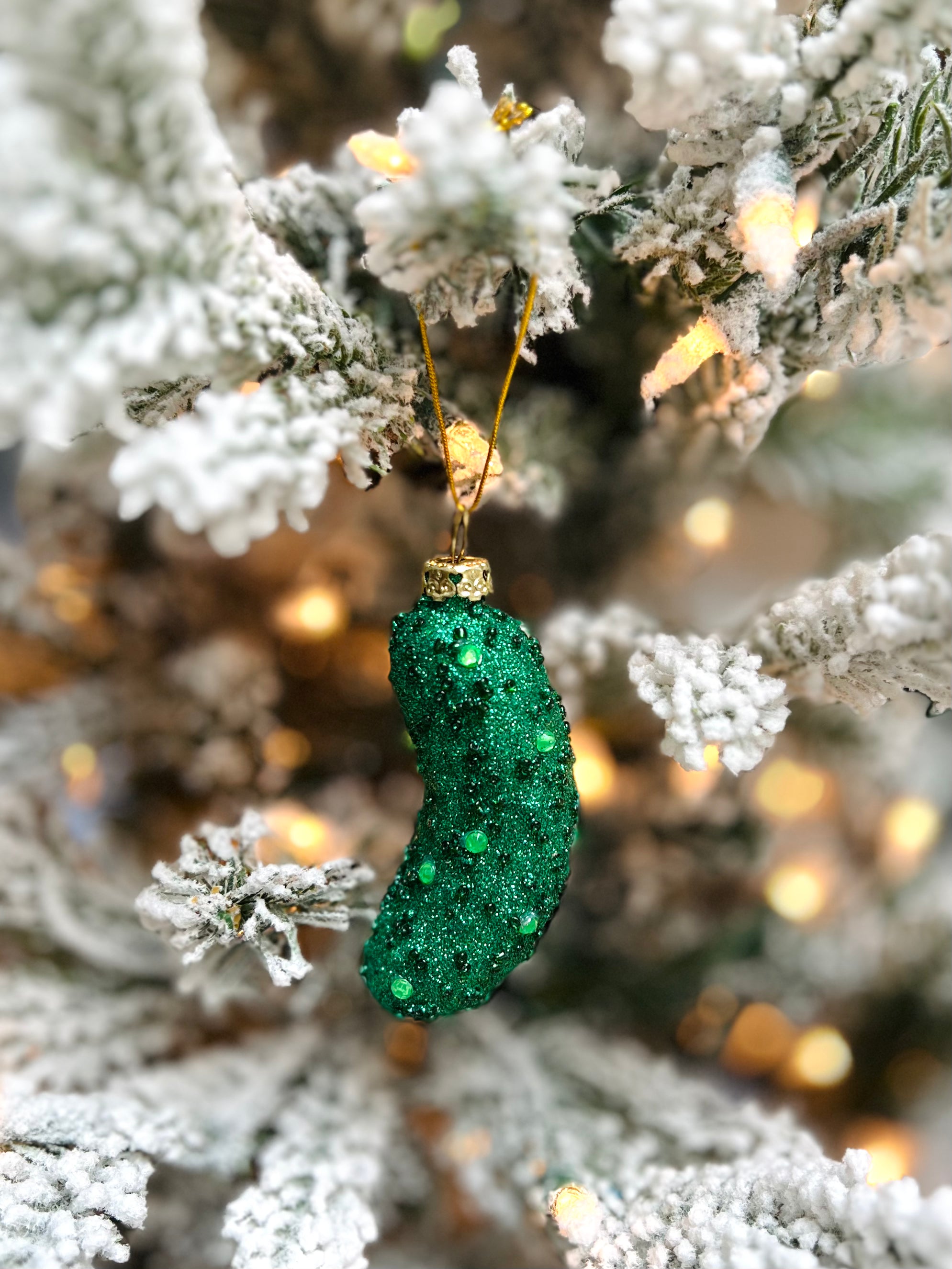 Jeweled Pickle Ornament