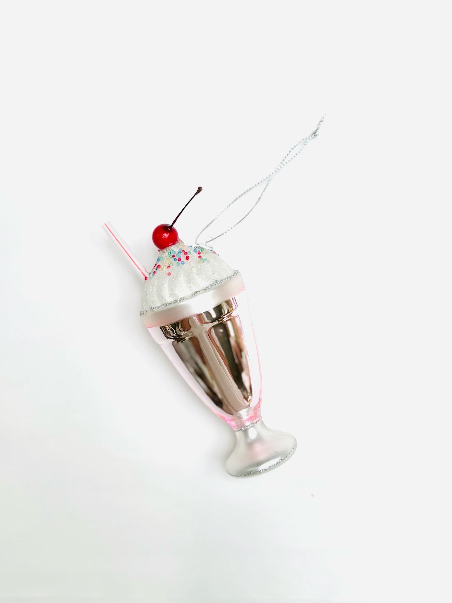 Tall Diner Milkshake Ornament