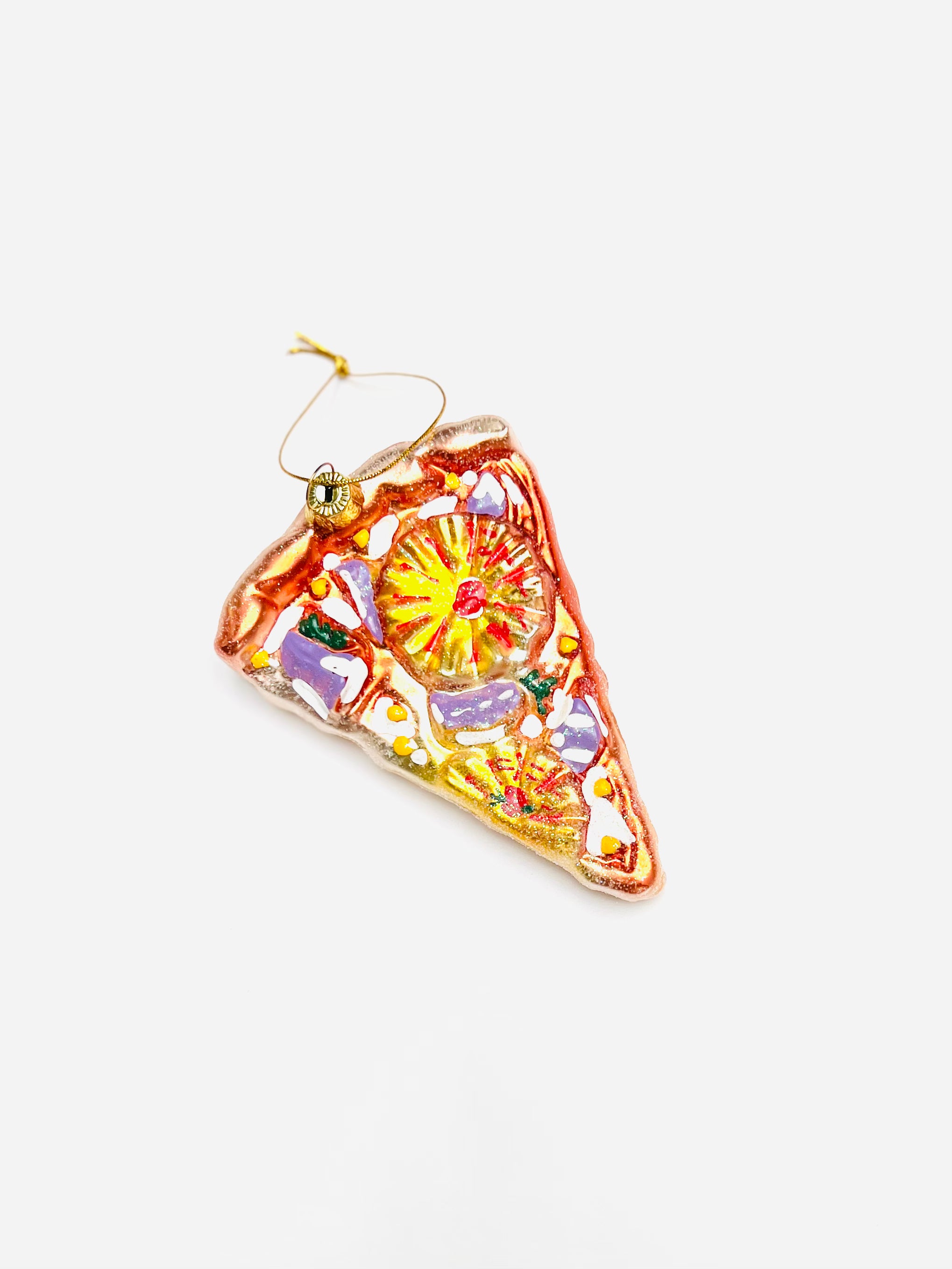 Pineapple Pizza Slice Ornament
