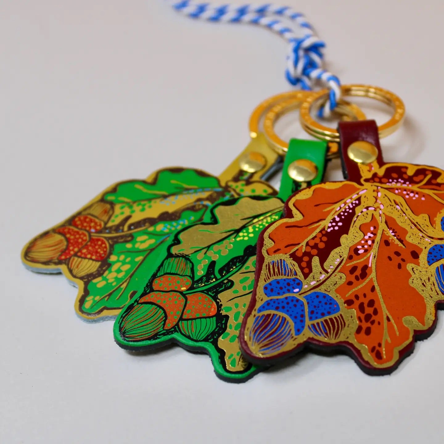 Mighty Oaks Leather Key Ring