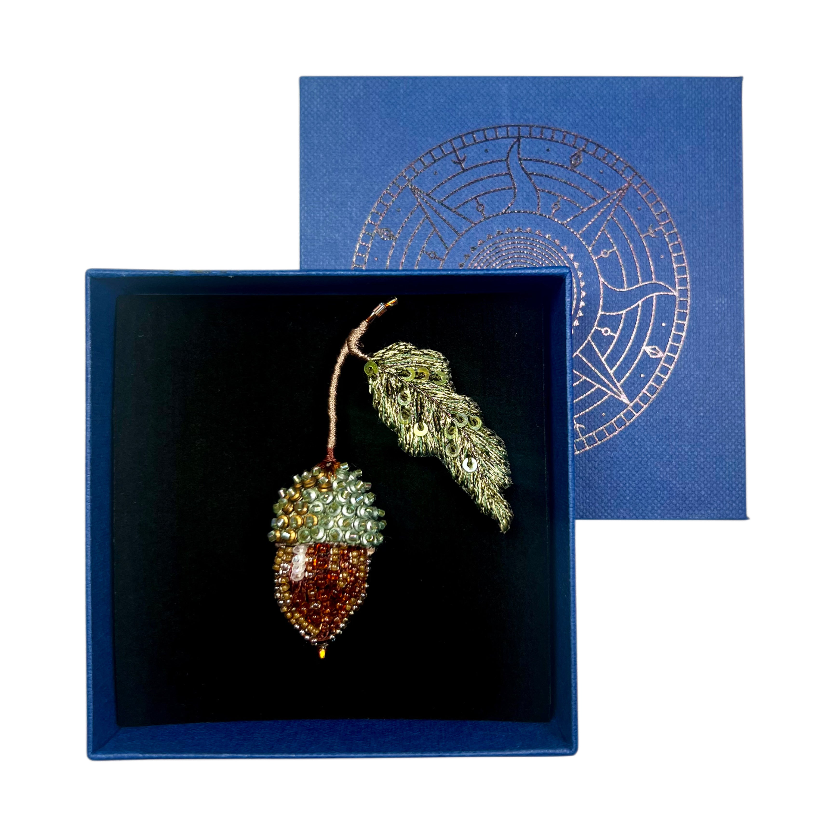 Acorn Brooch
