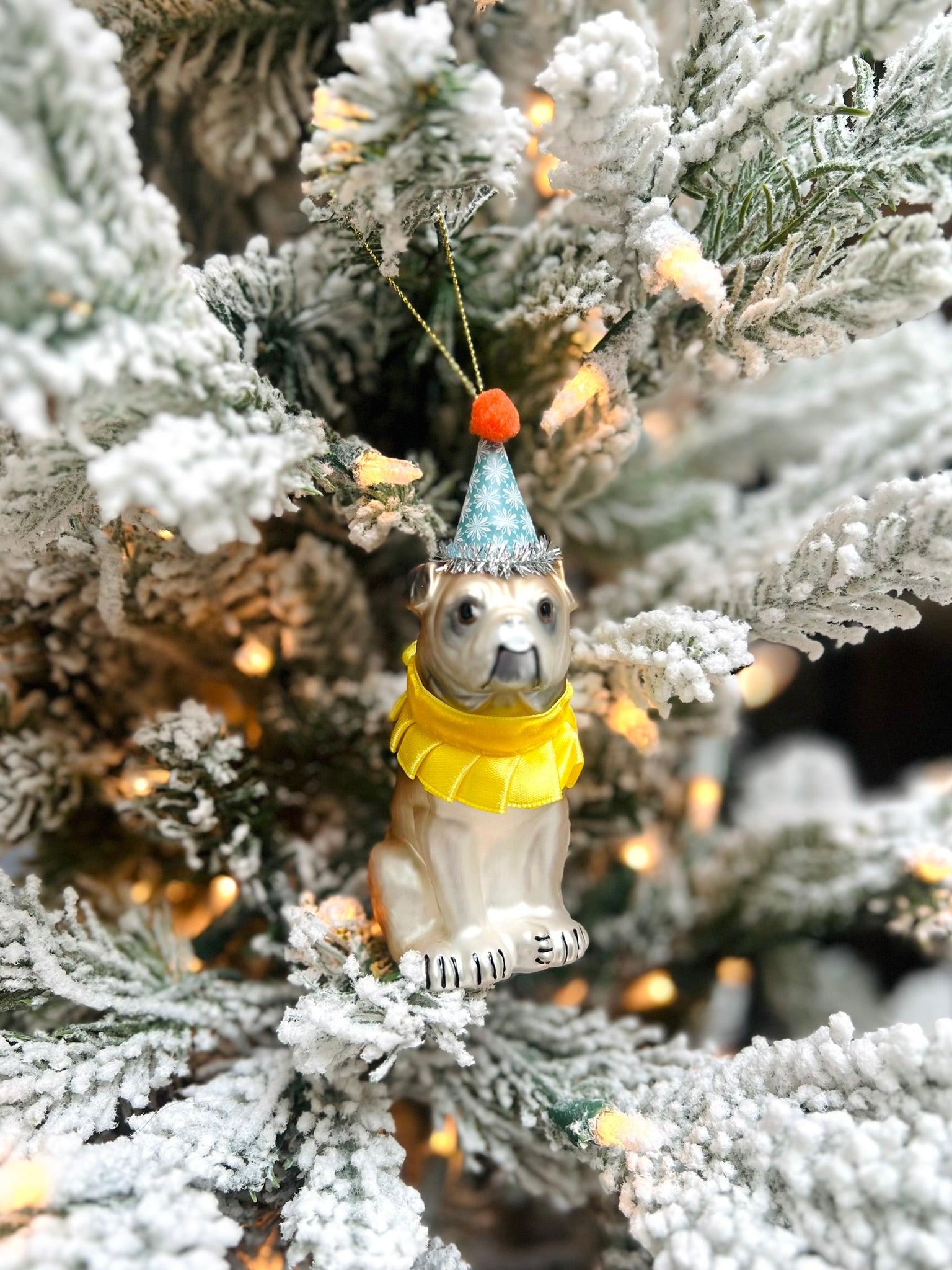 Party Bulldog Ornament