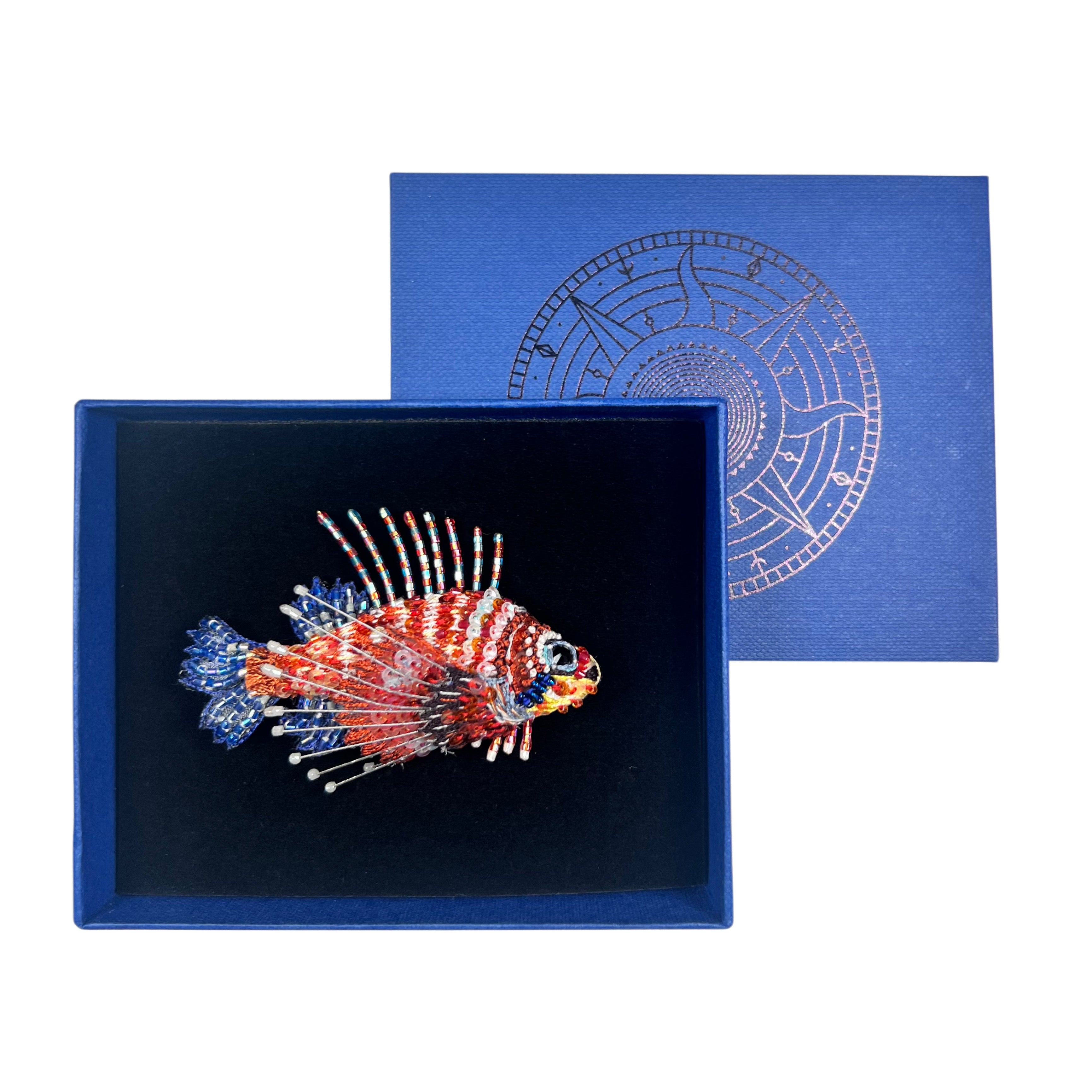 Lion Sea Fish brooch