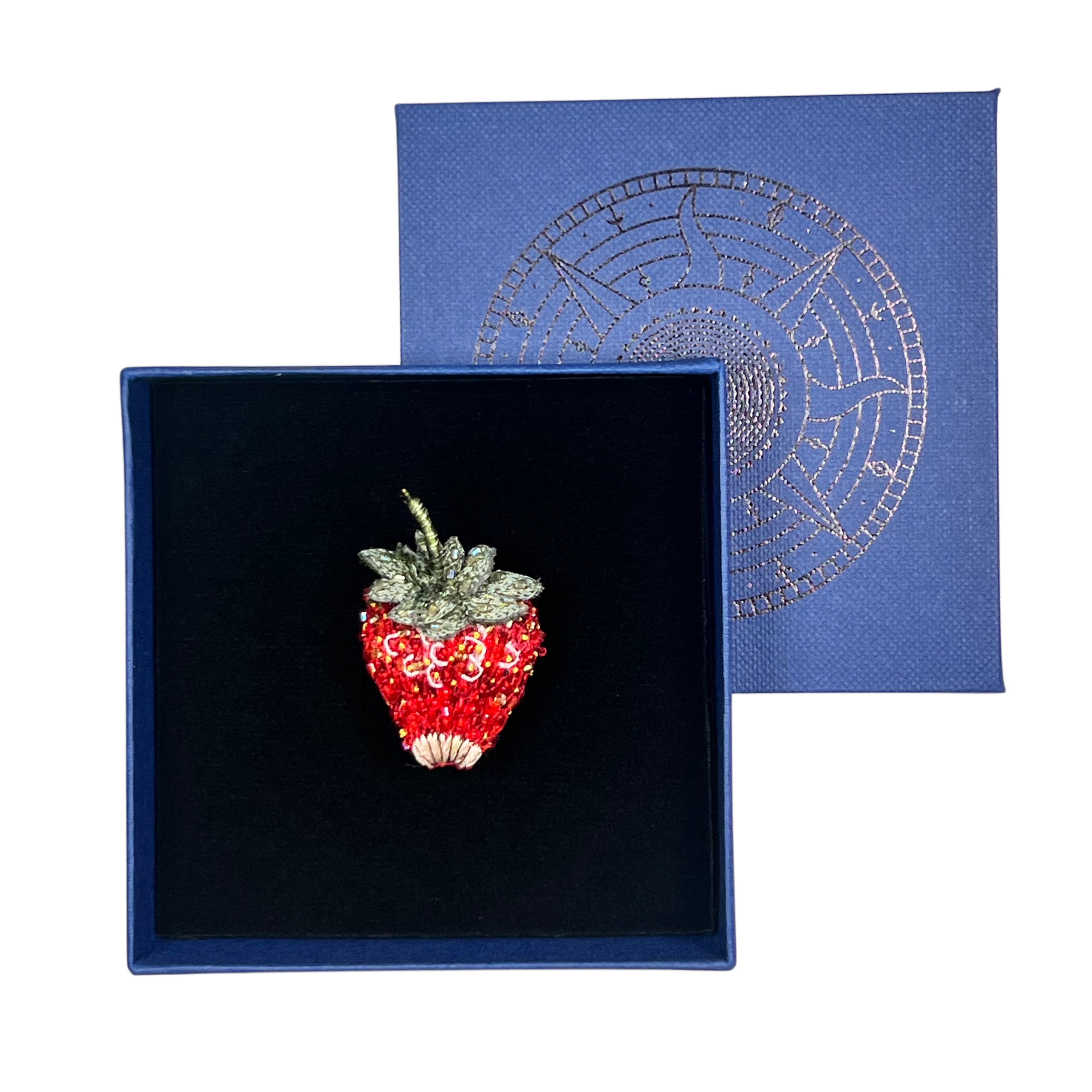 Sparkle Strawberry Brooch