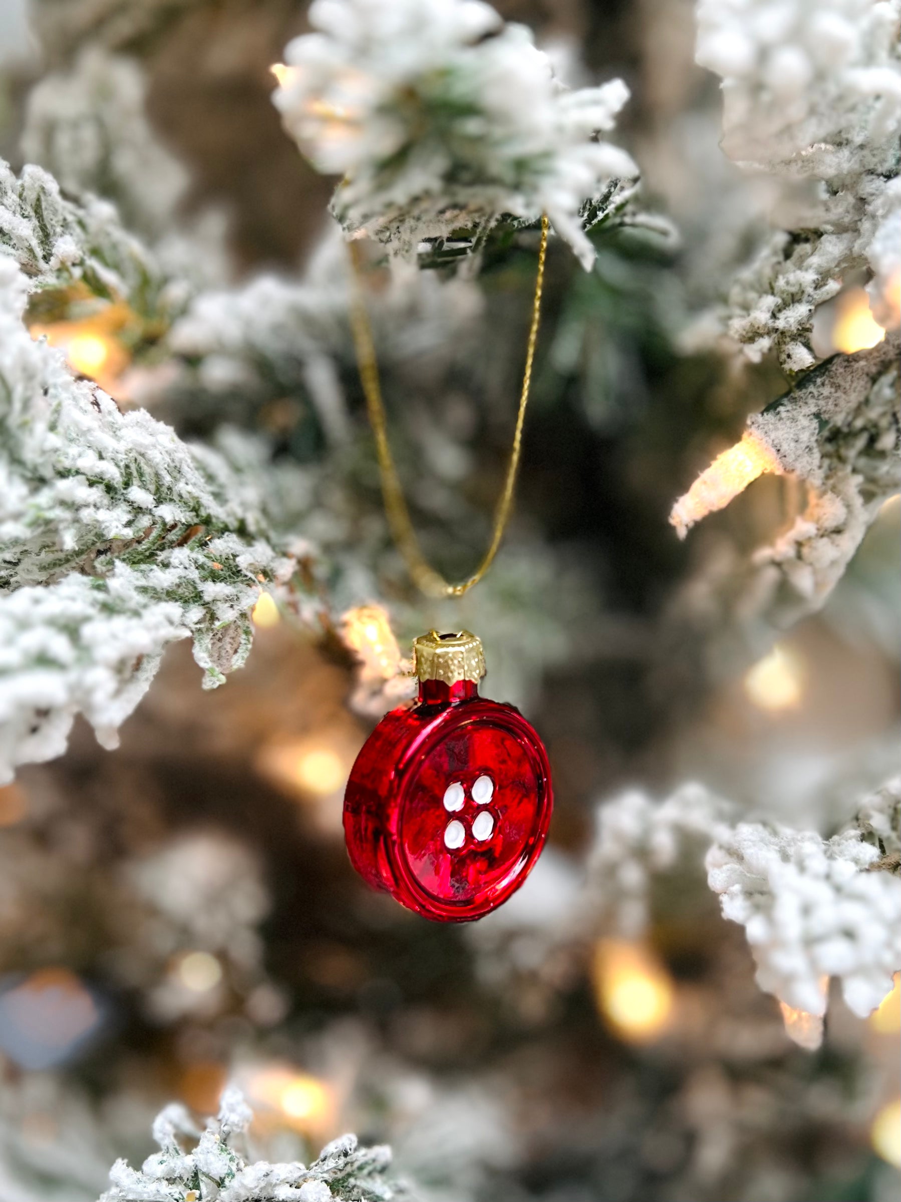 Lil' Red Button Ornament