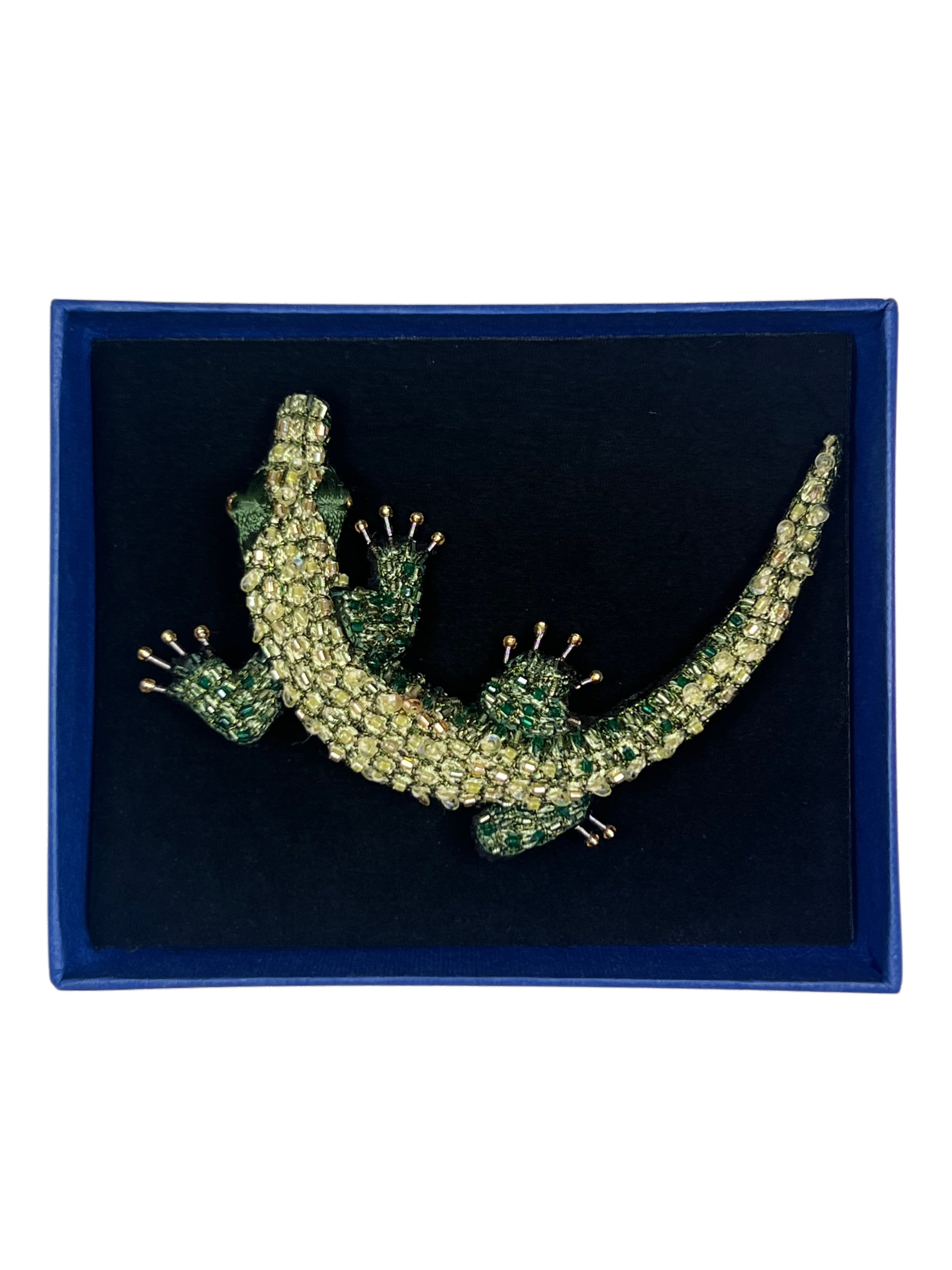 Nile Crocodile Brooch