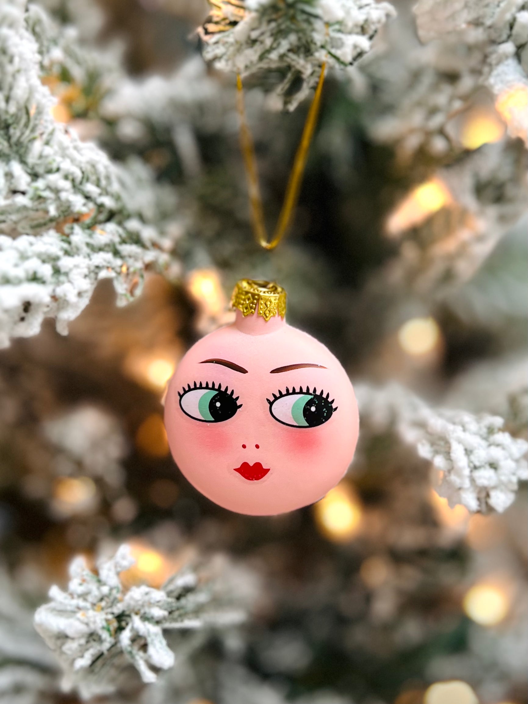 Small Doll Face Ornament