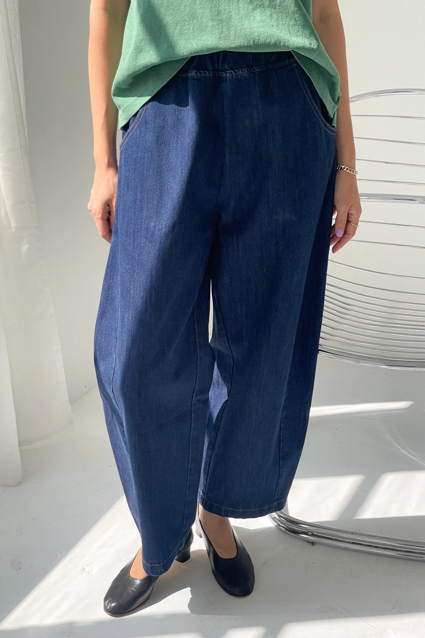 Blue Denim Arc Pants