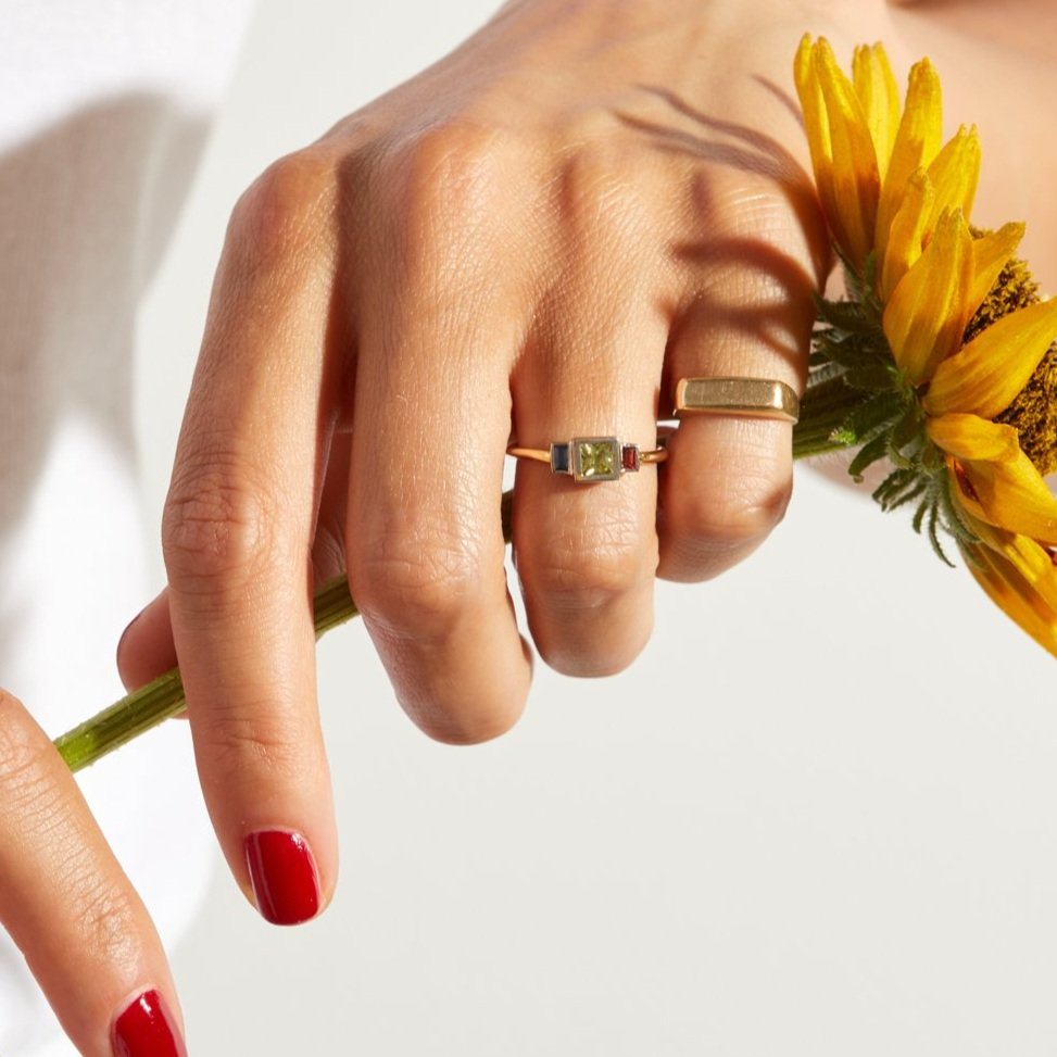 Beveled Signet Ring