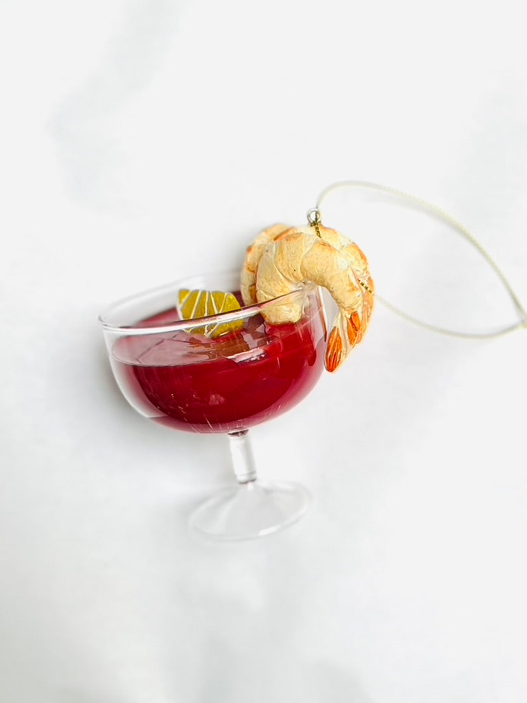 Shrimp in Cocktail Sauce Ornament