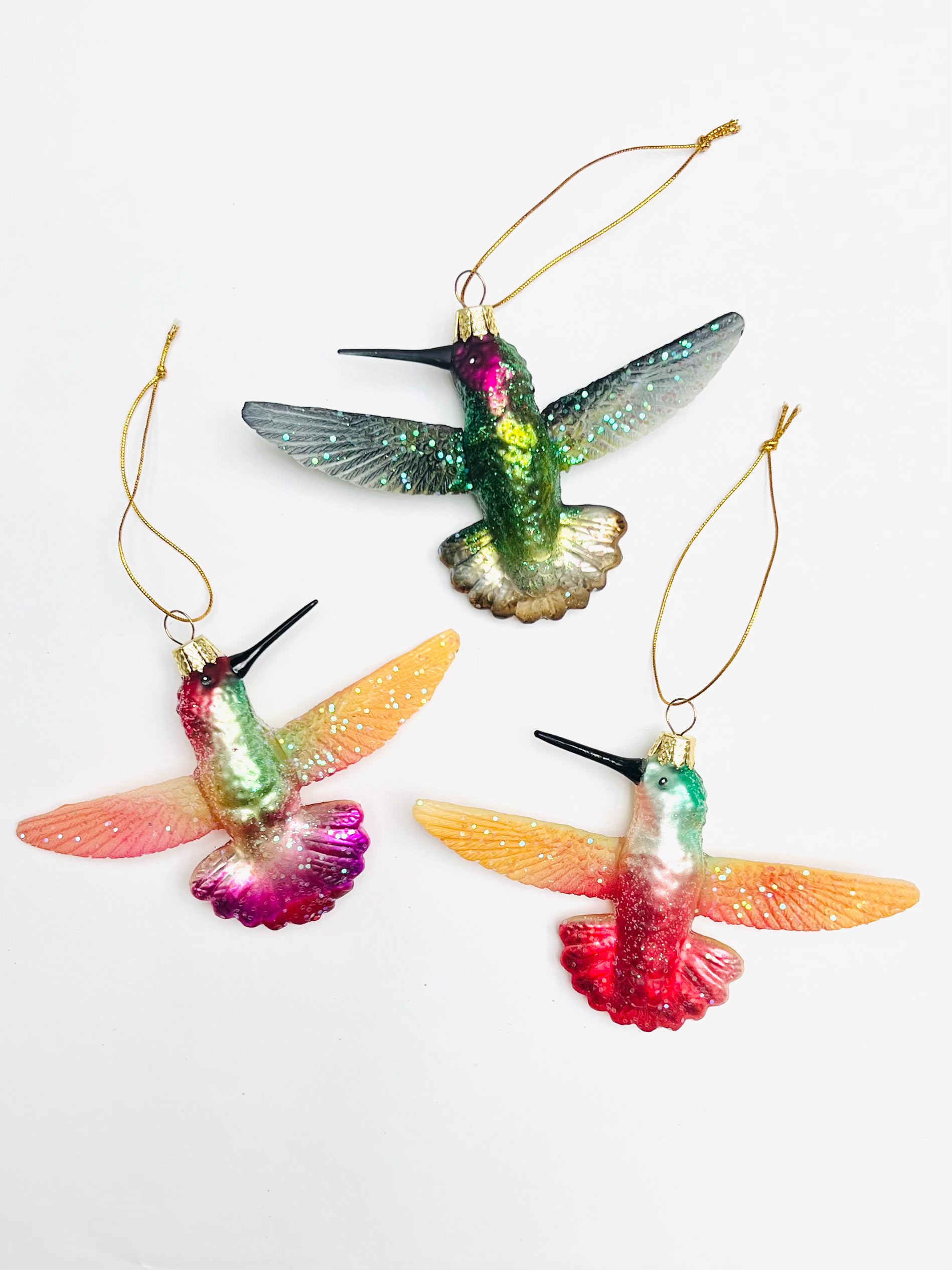 Ruby Throated Humming Bird Ornament