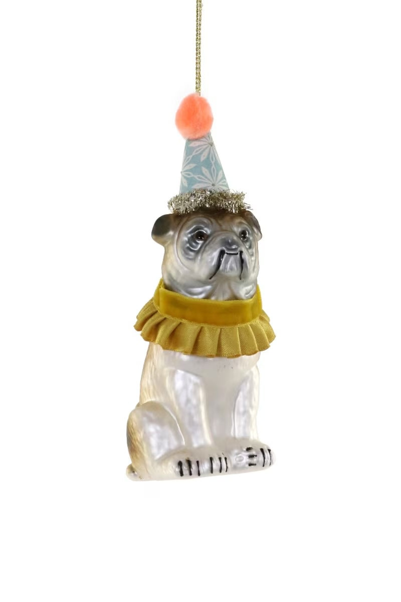 Party Bulldog Ornament