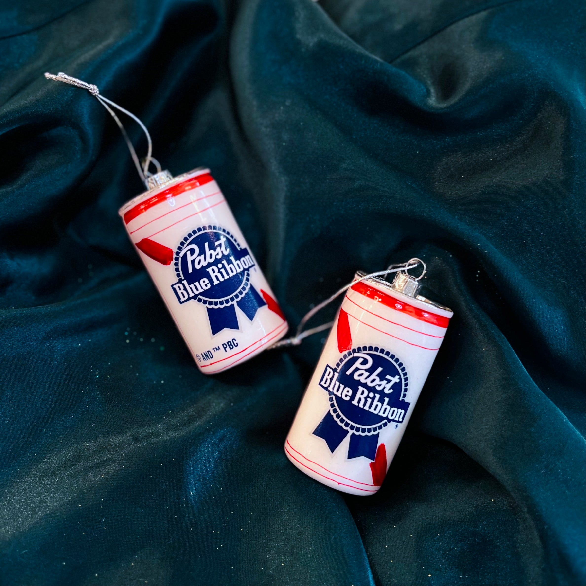 Blue Ribbon Beer Can Ornament