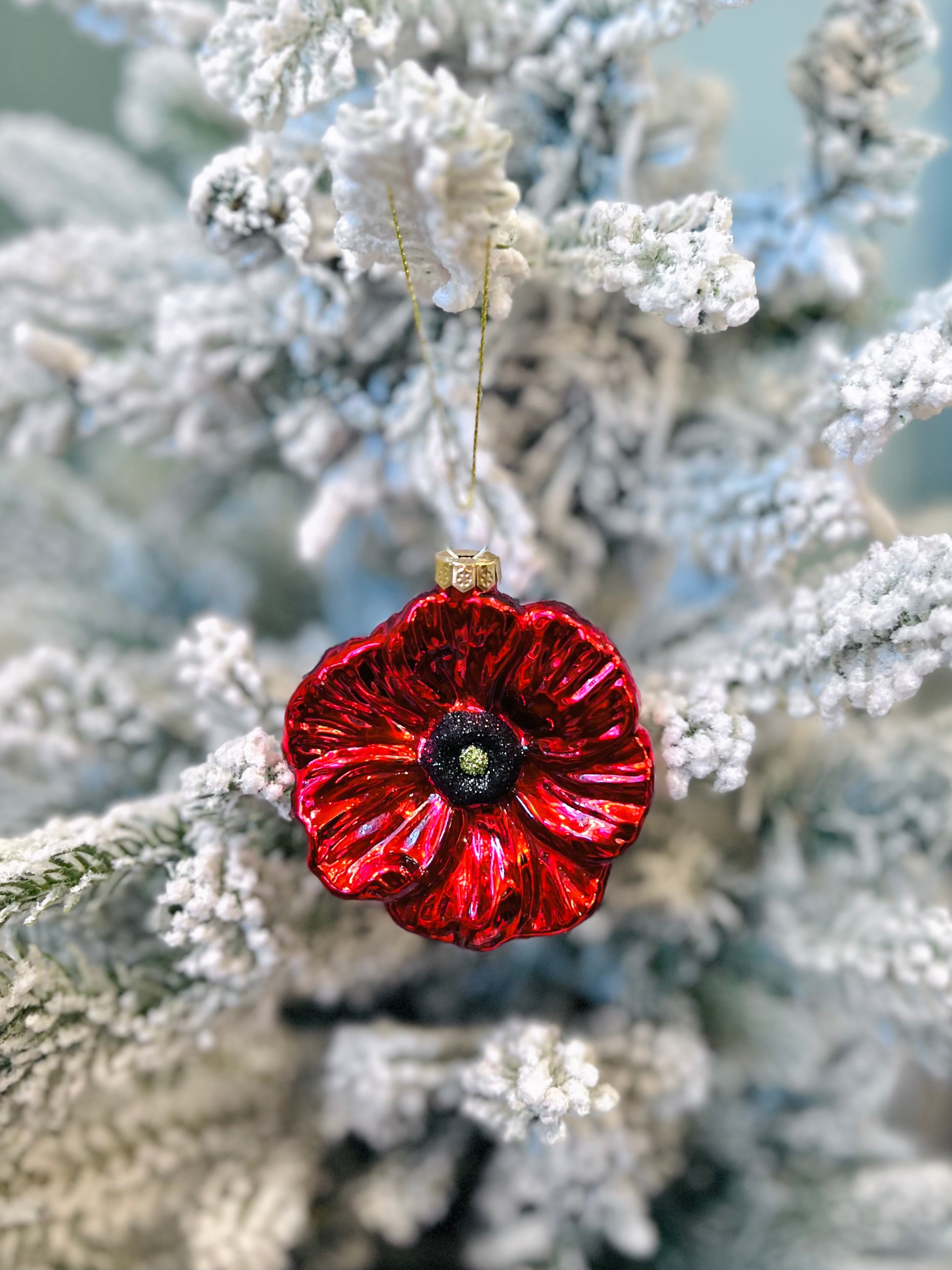 Red Poppy Ornament