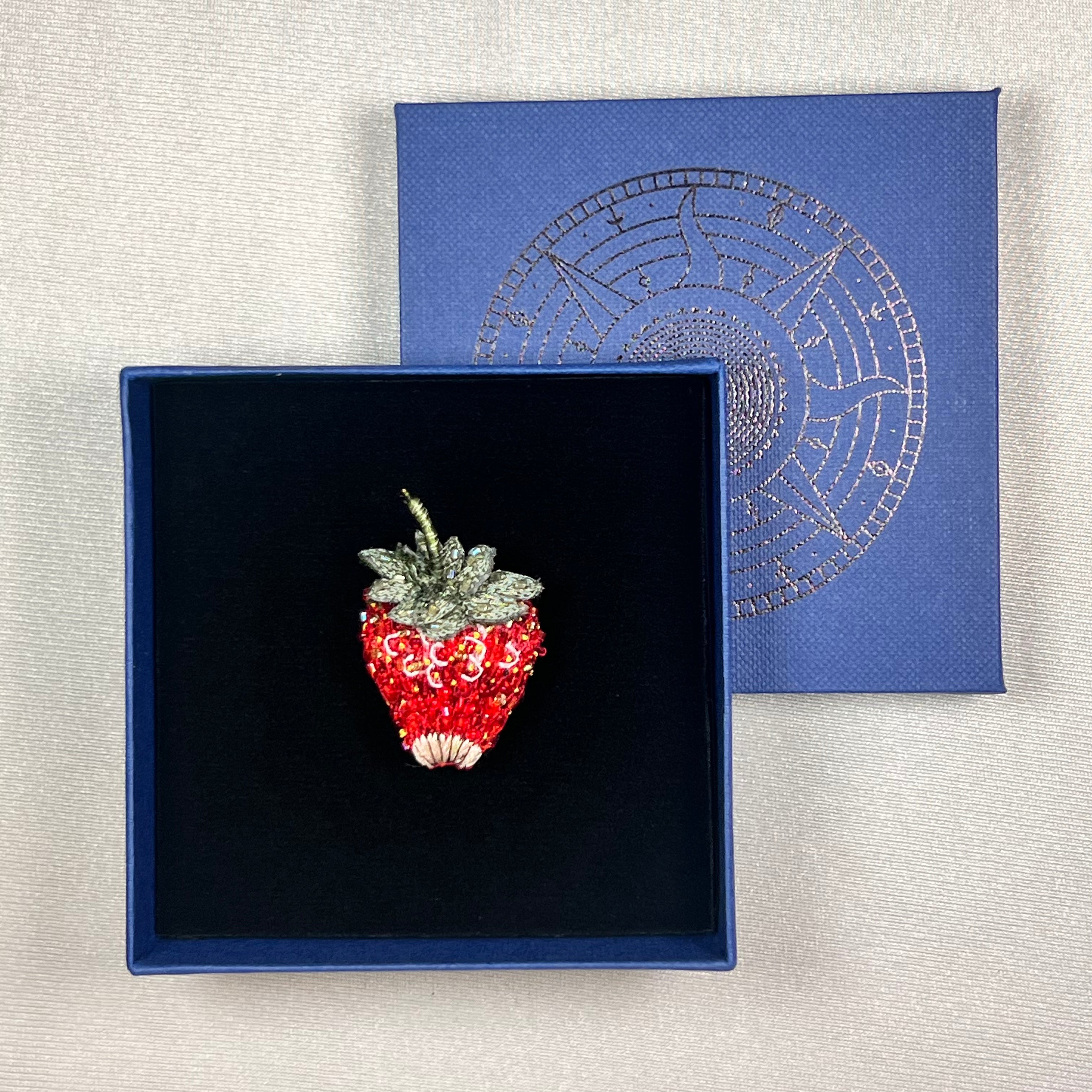 Sparkle Strawberry Brooch
