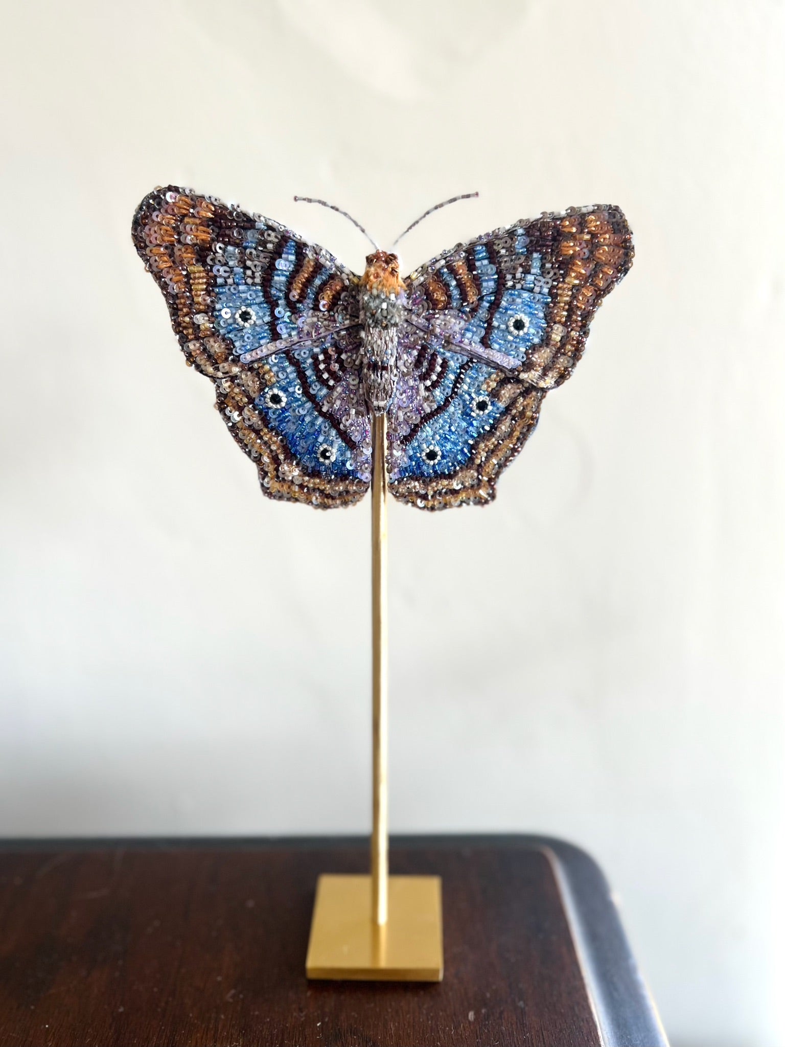 White Peacock Butterfly Art Object