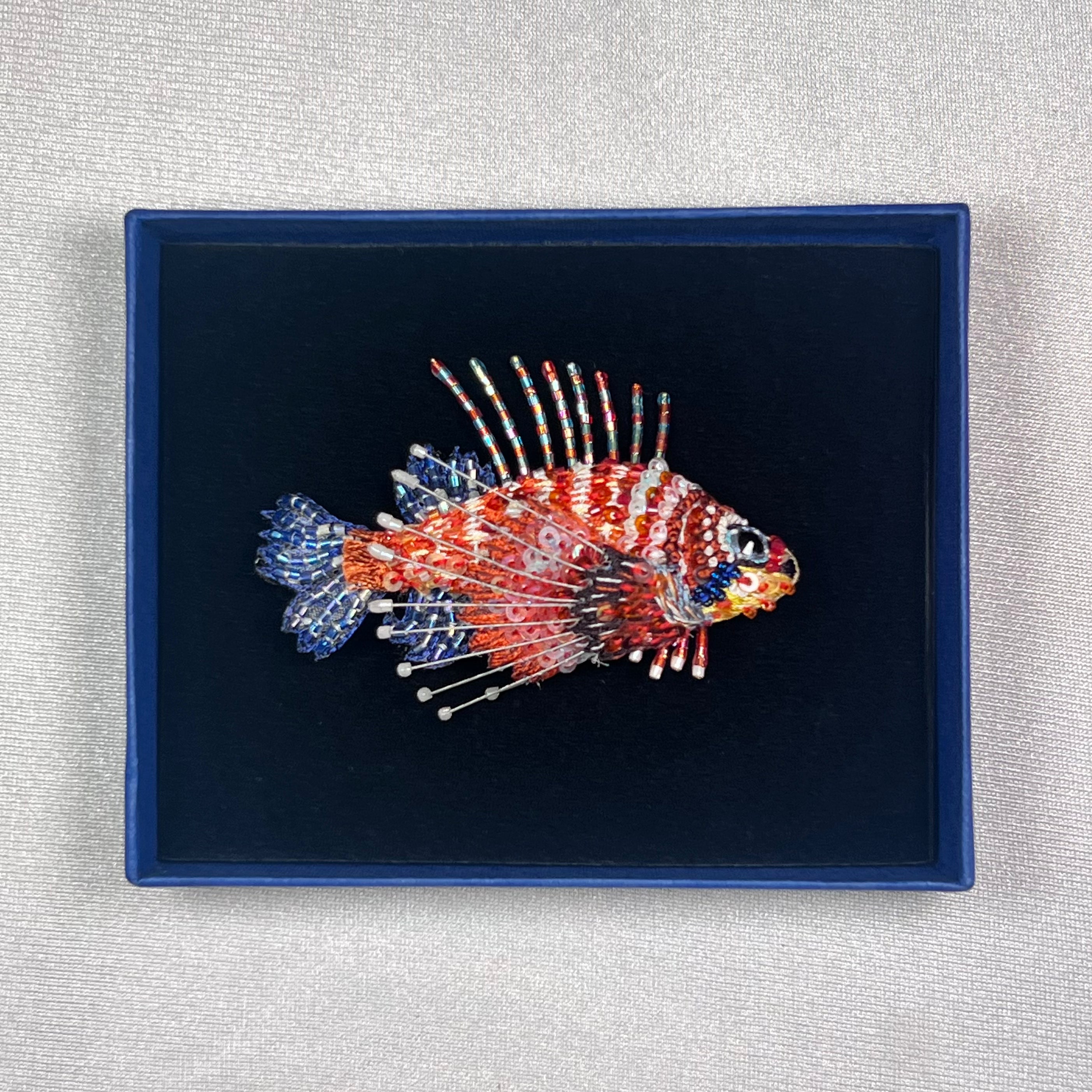 Lion Sea Fish Brooch
