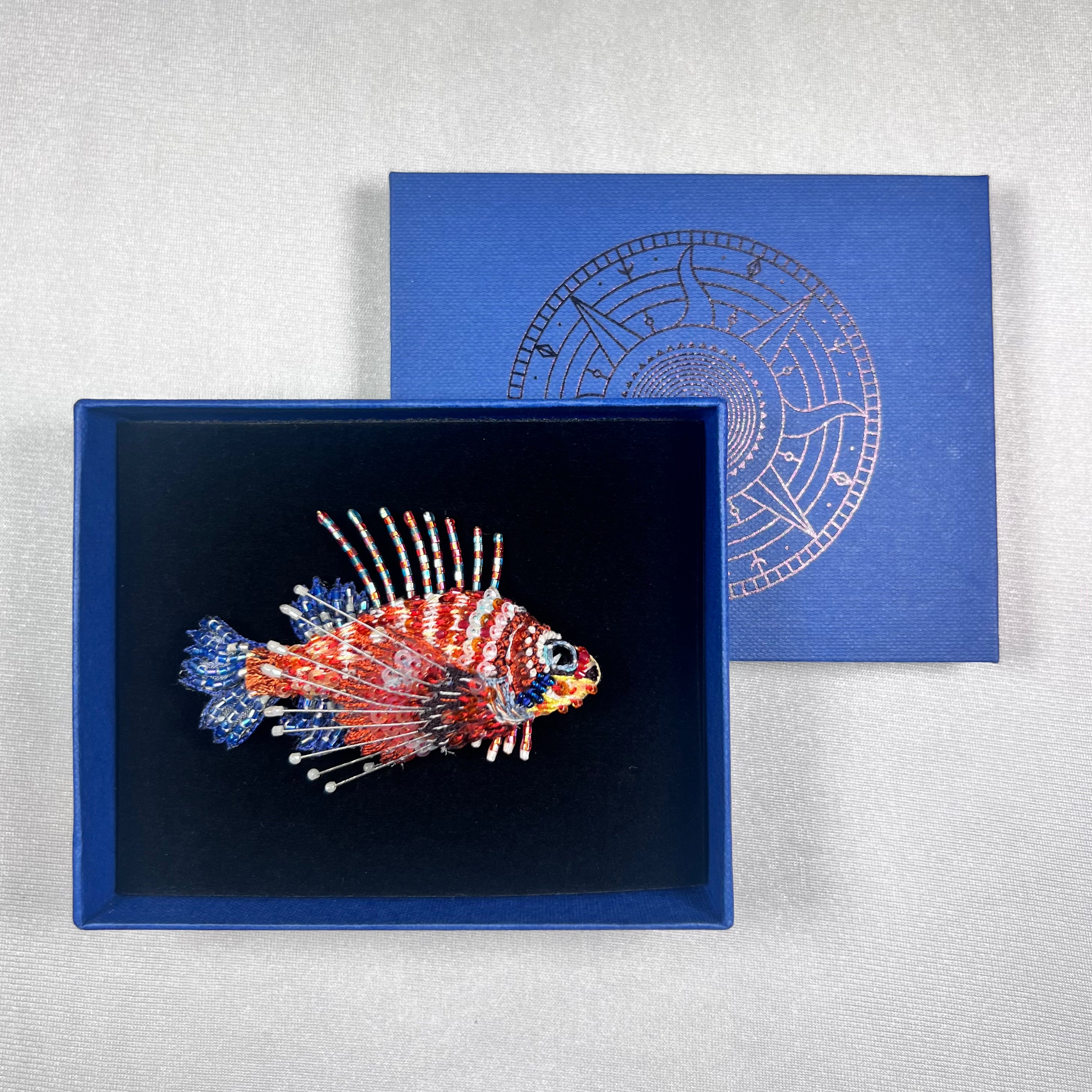 Lion Sea Fish Brooch