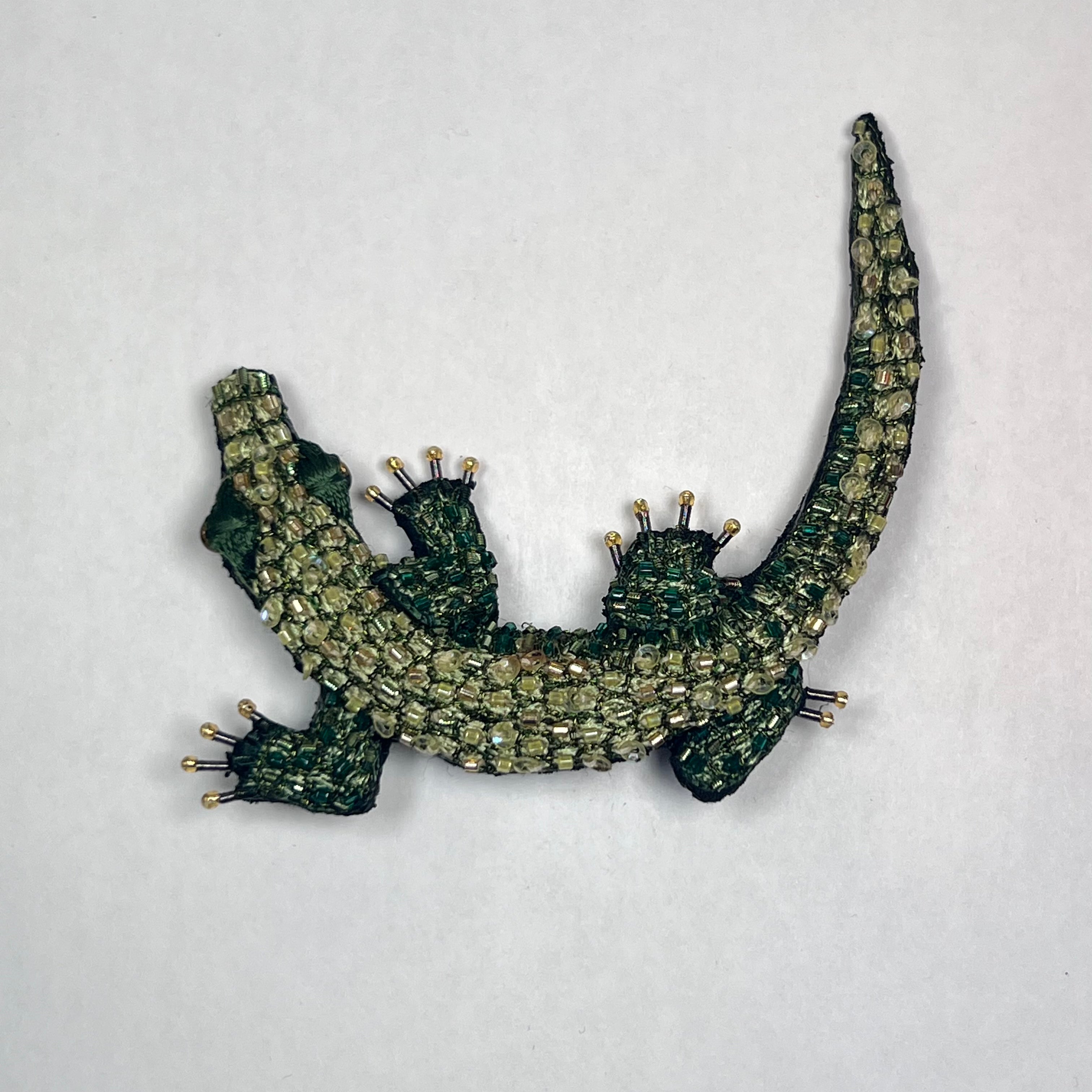 Nile Crocodile Brooch