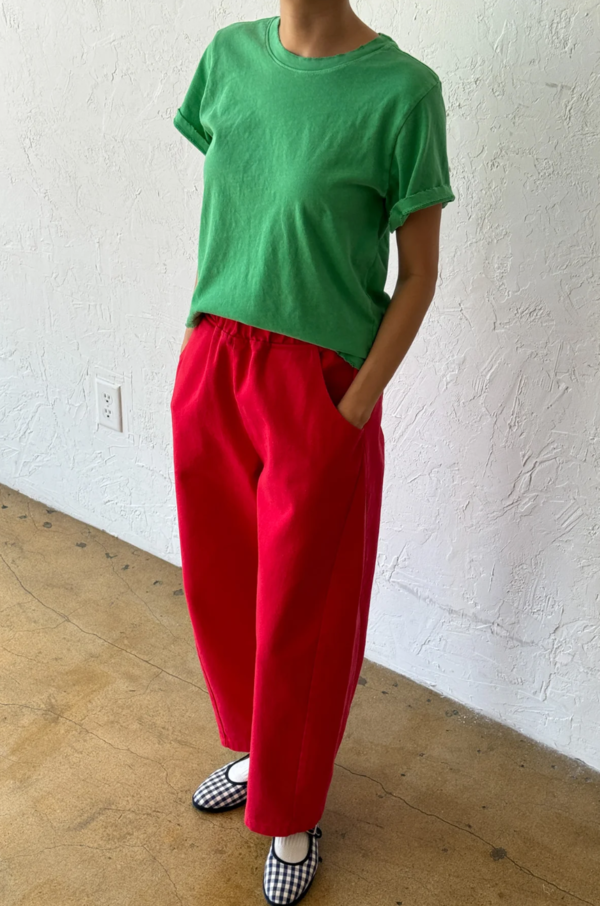 Crayon Red Arc Pants