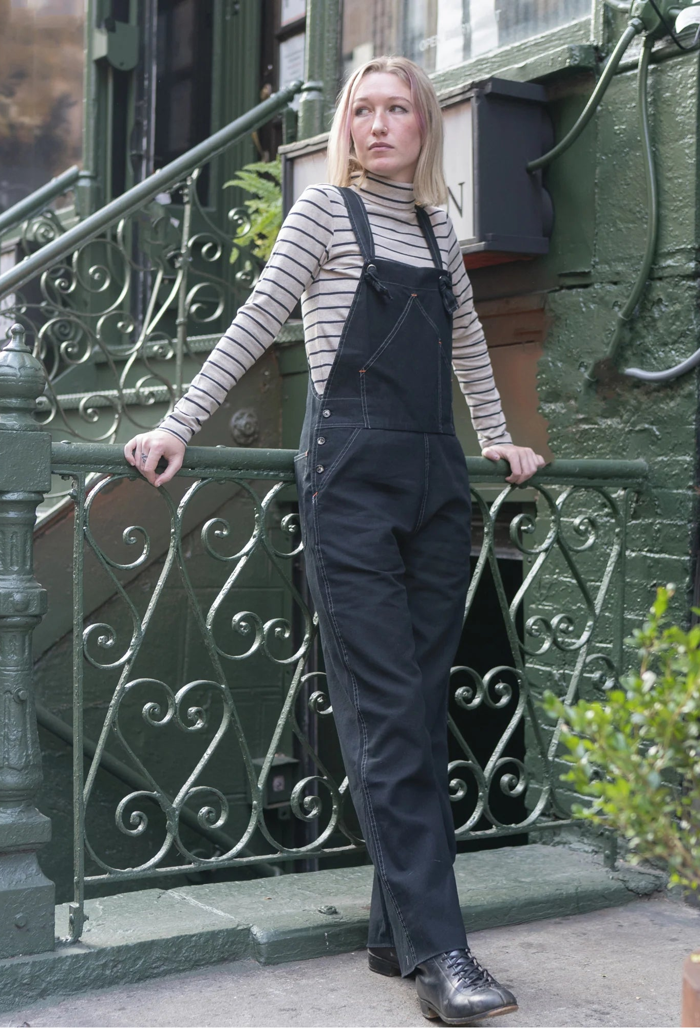 Black Canvas Overalls