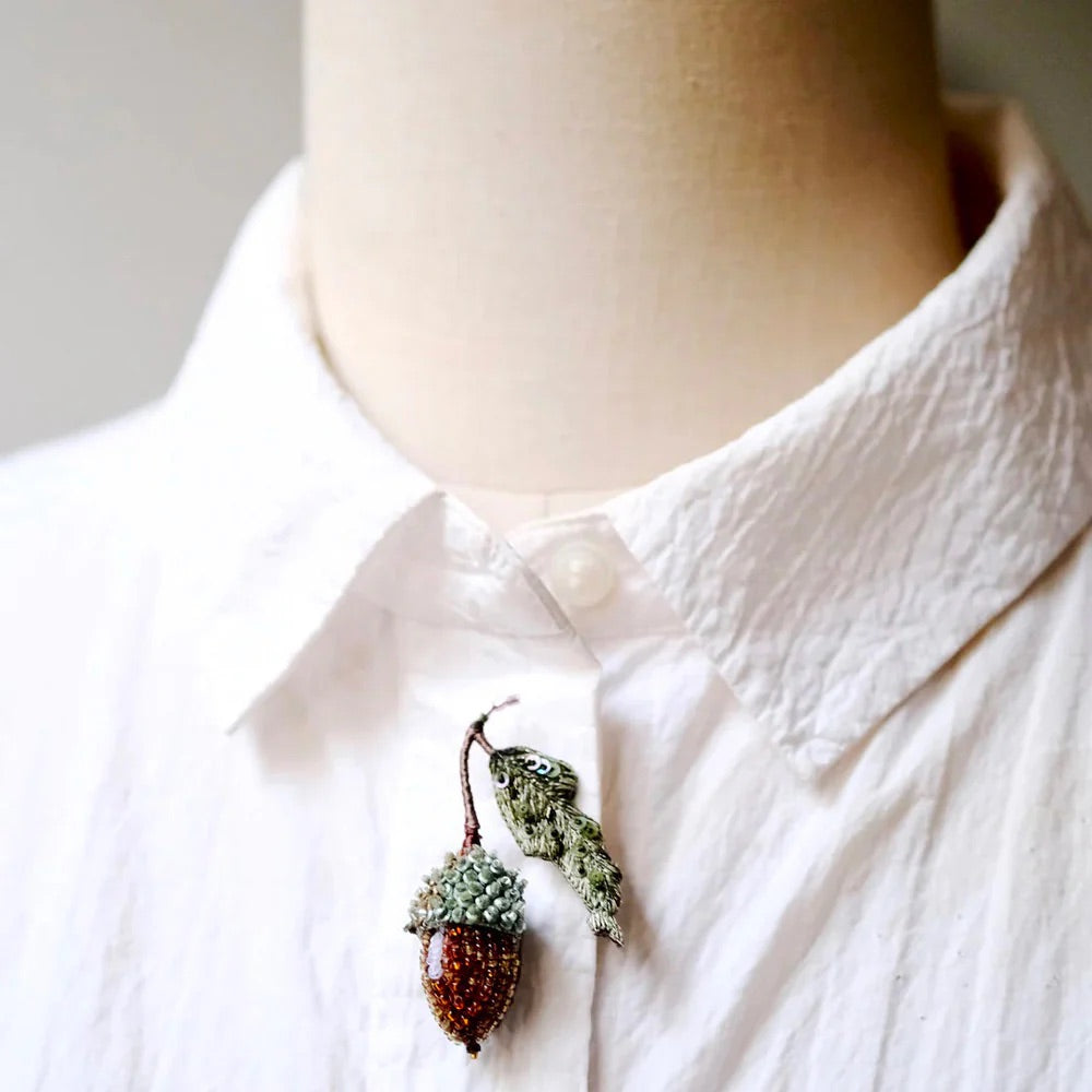 Acorn Brooch