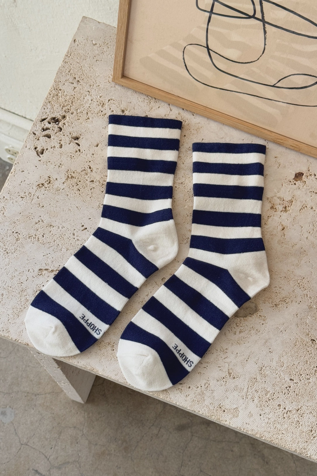 Wally Wide Stripe Socks