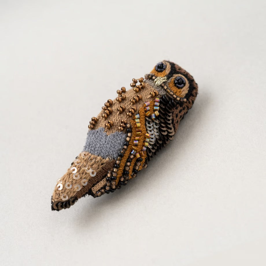 Barred Owl Brooch