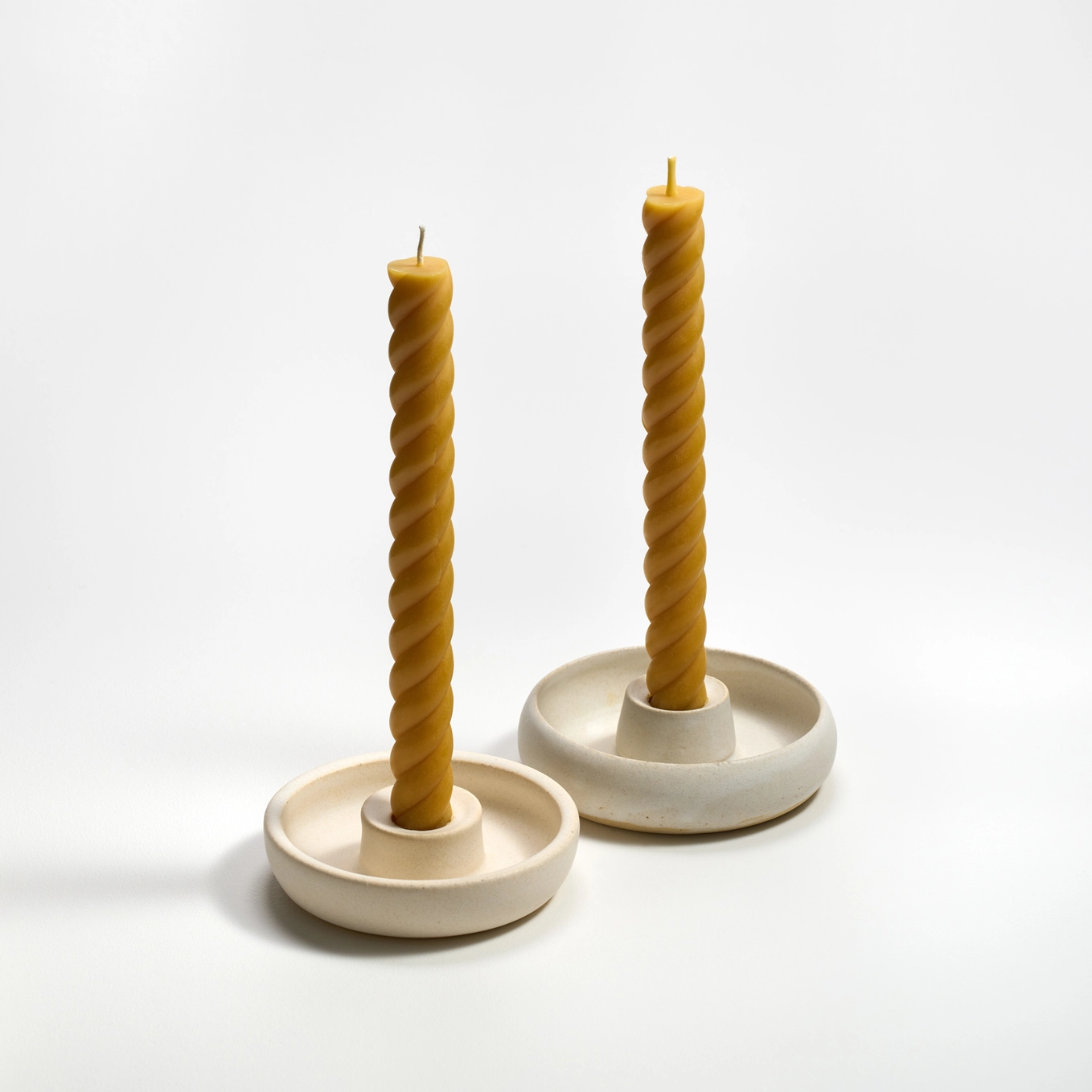 100% Pure Beeswax Rope Tapers - 10"