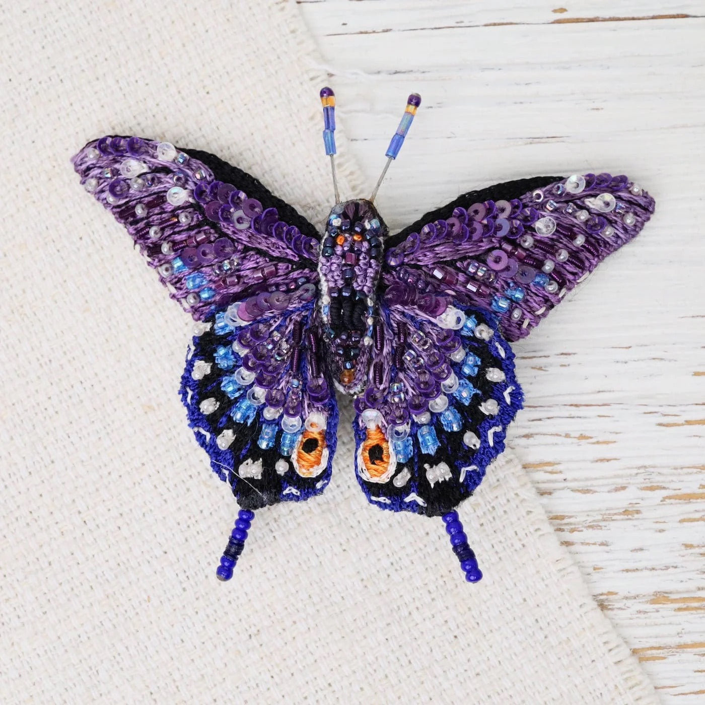 Eastern Black Swallowtail Butterfly Brooch