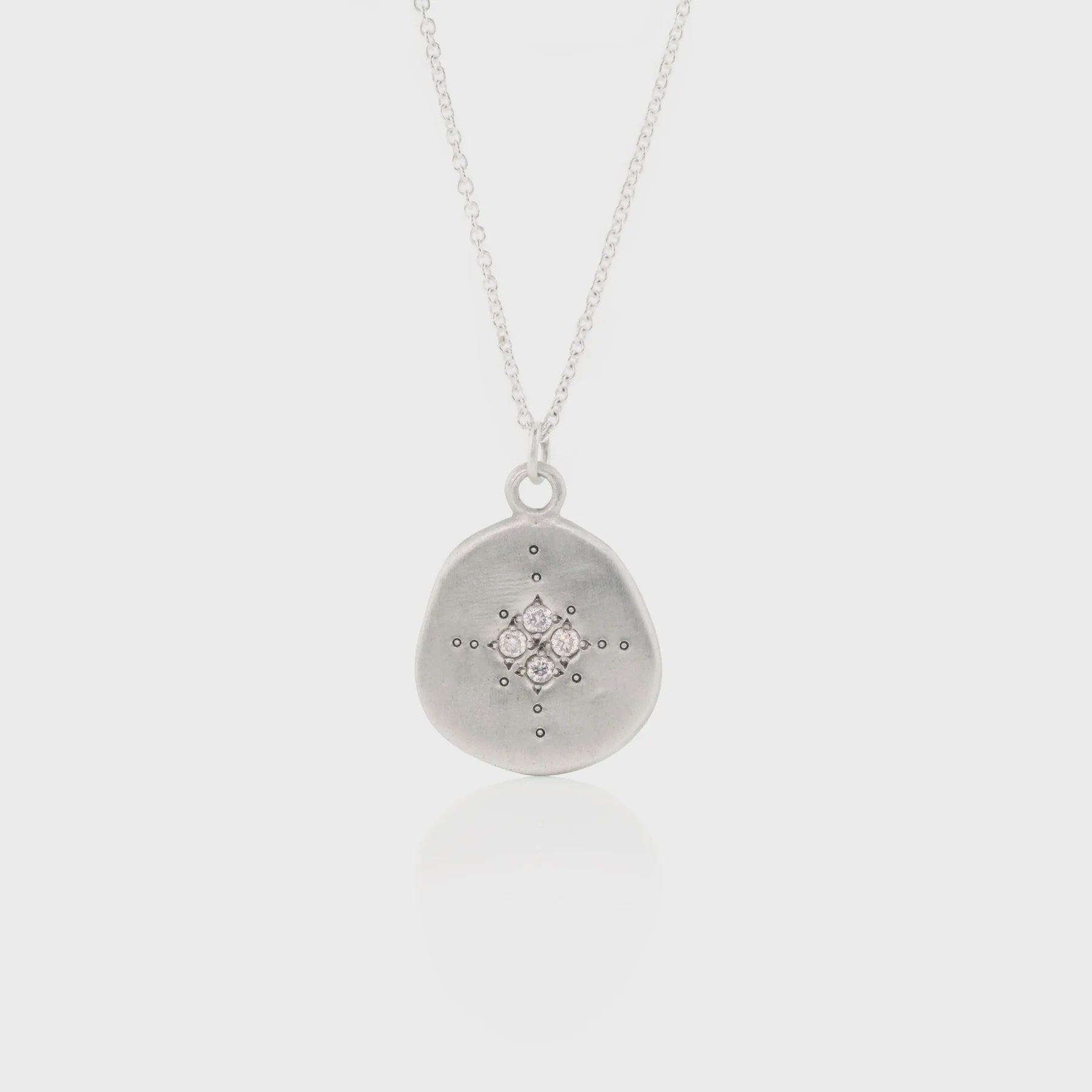 Organic Four Star Pendant Necklace