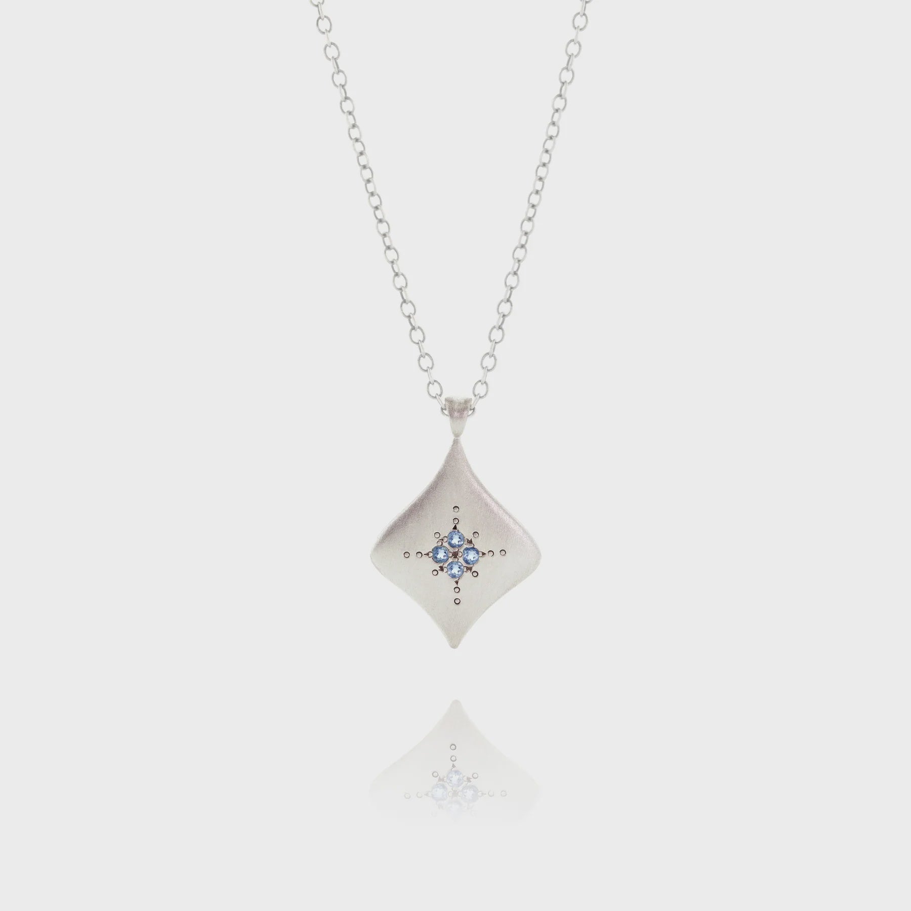 Aquamarine Nights  Pendant Necklace
