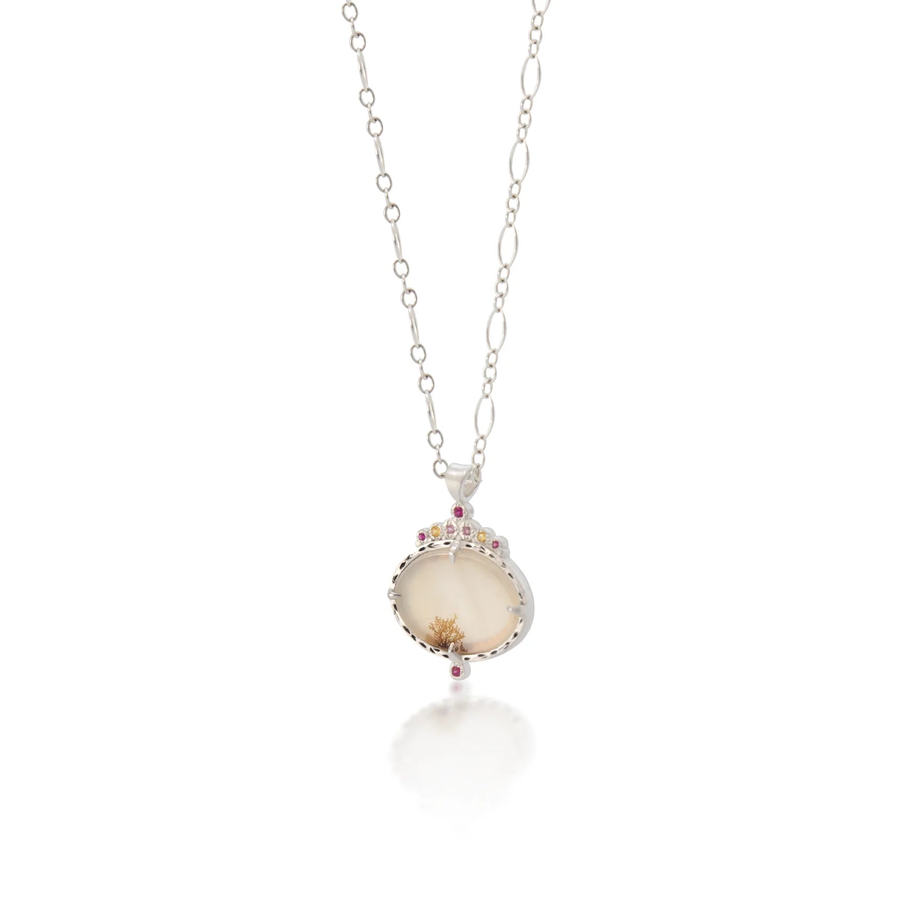 Scenic Agate Pendant Necklace