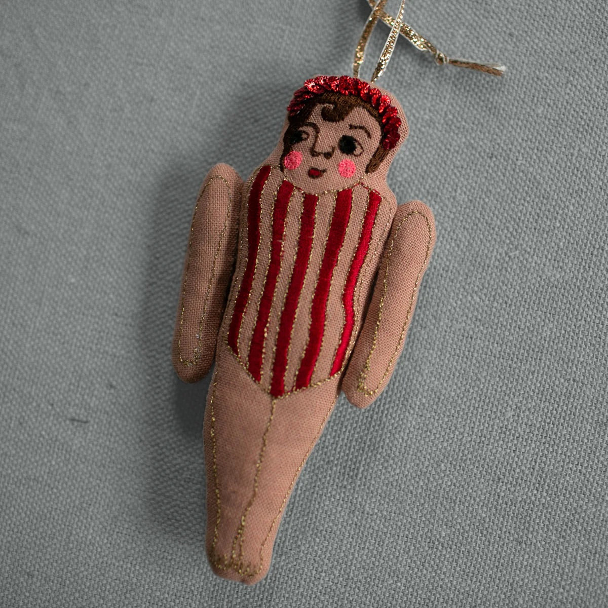 Chubby Carnival Baby Lavender Ornament