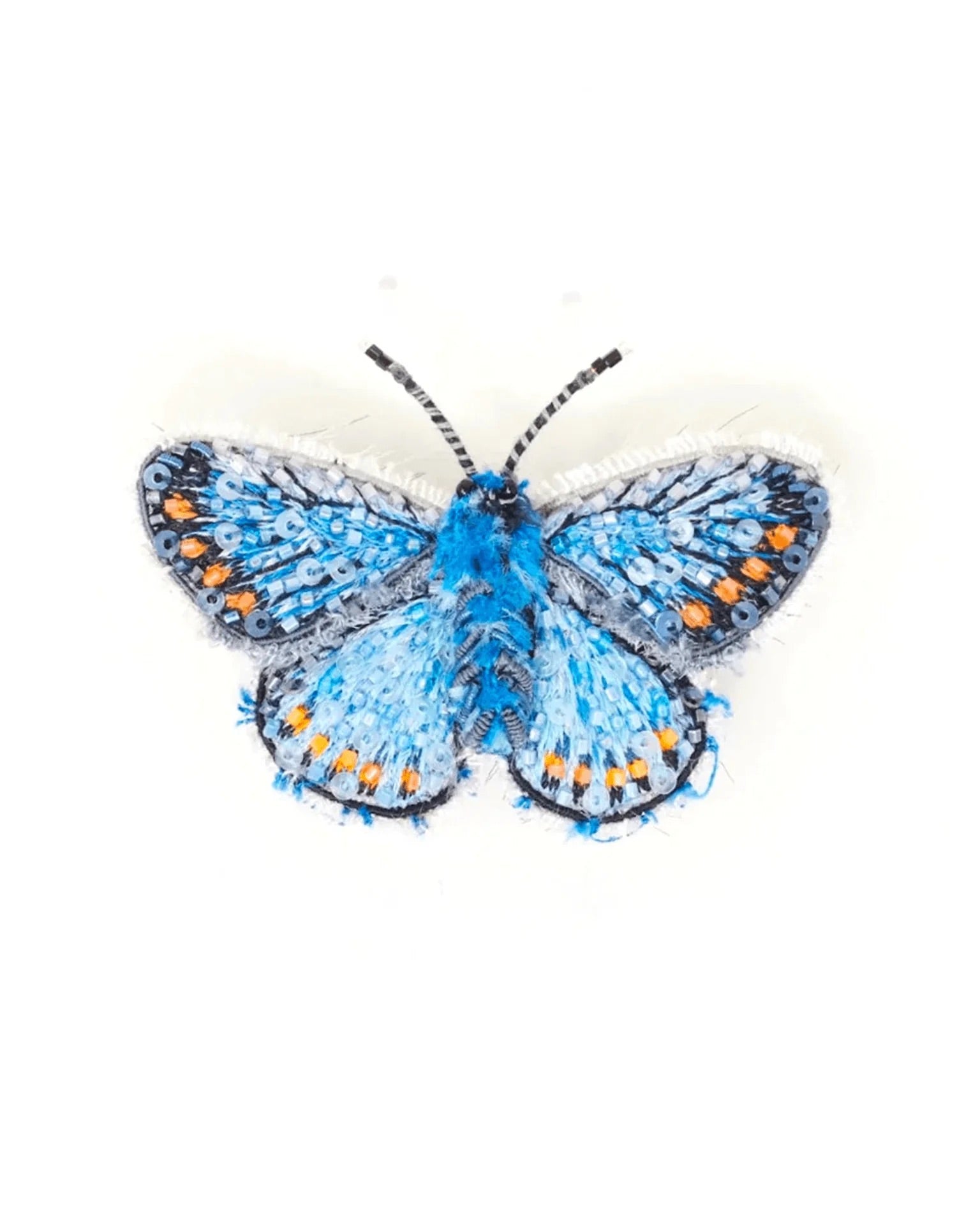 Adonis Blue Butterfly Brooch