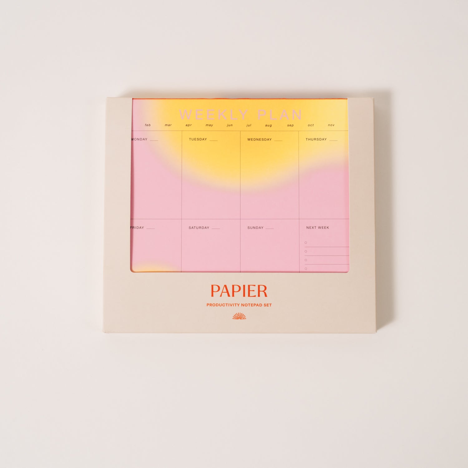 Multicolor Productivity Notepad Set of 3